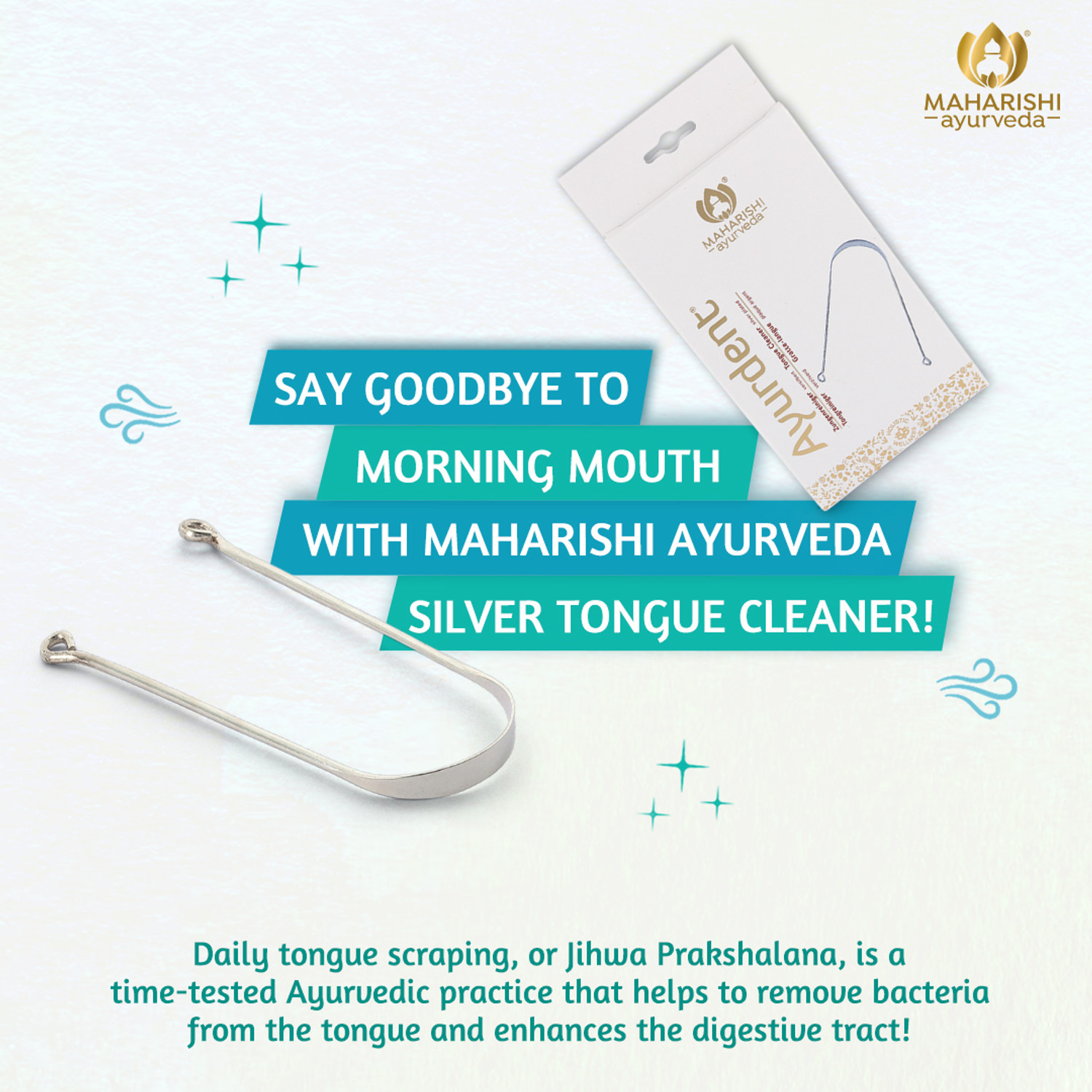 Image of MAHARISHI ayurveda Silver Tongue Cleaner