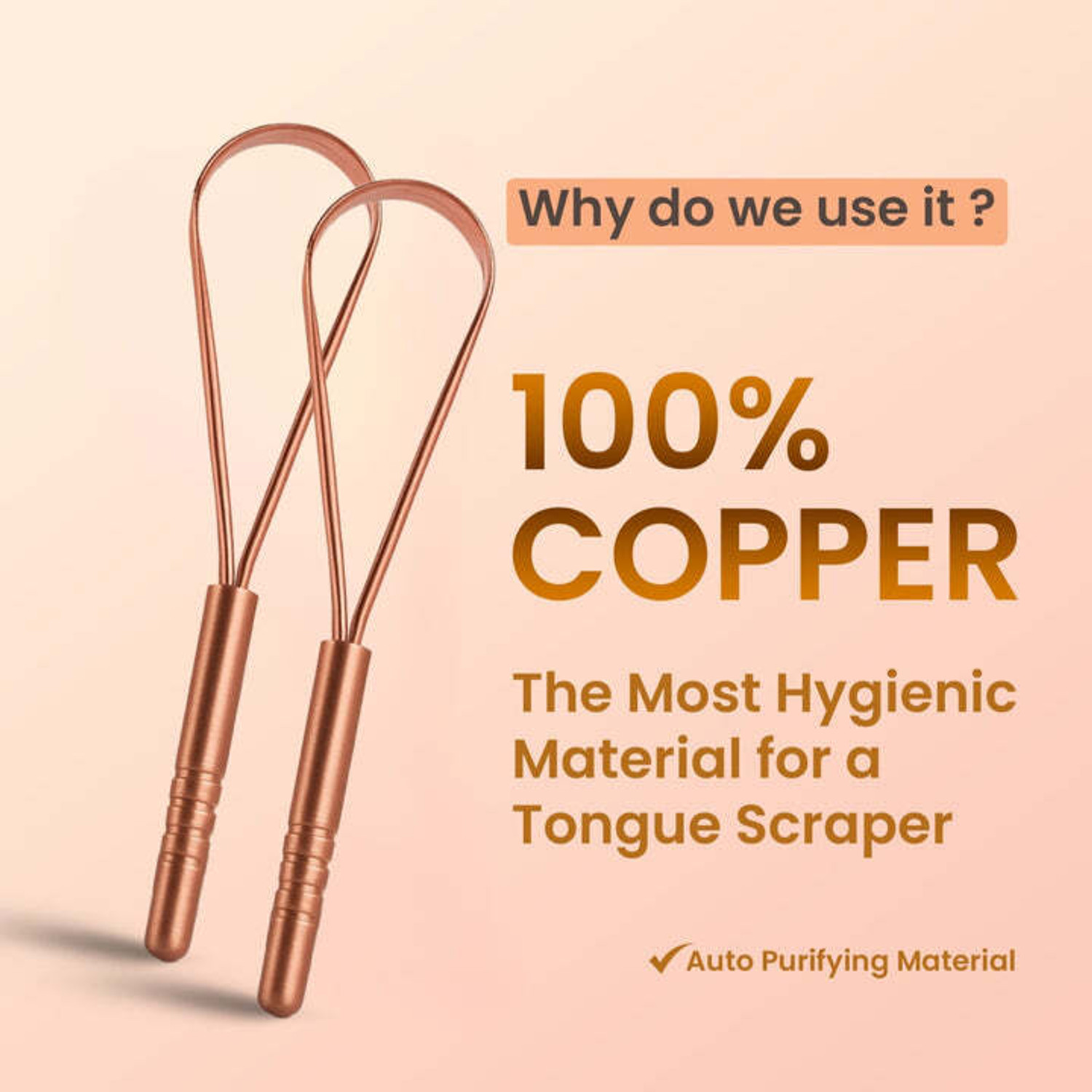 Image of PUREXA Copper Tongue Cleaner