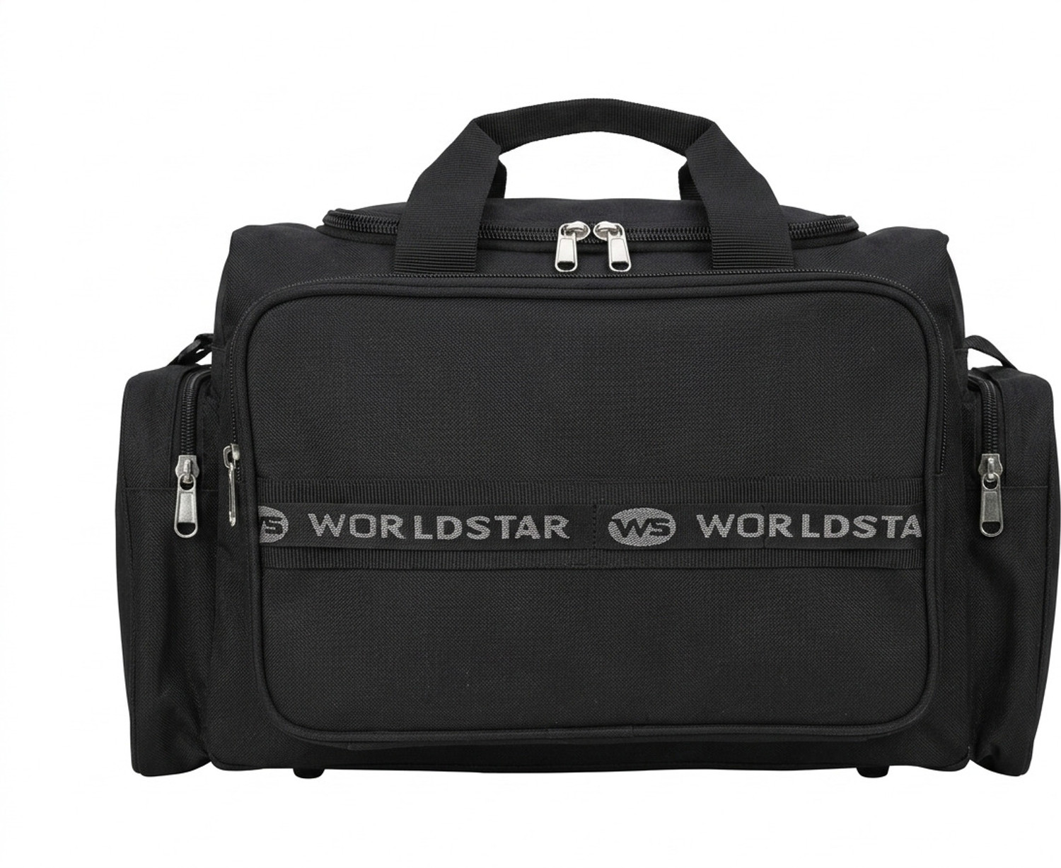 Image of Worldstar Tool Bag, Professional Electrician Storage Bag, 24x48x21 cm, Black, Heavy Duty Polyester Tool Bag