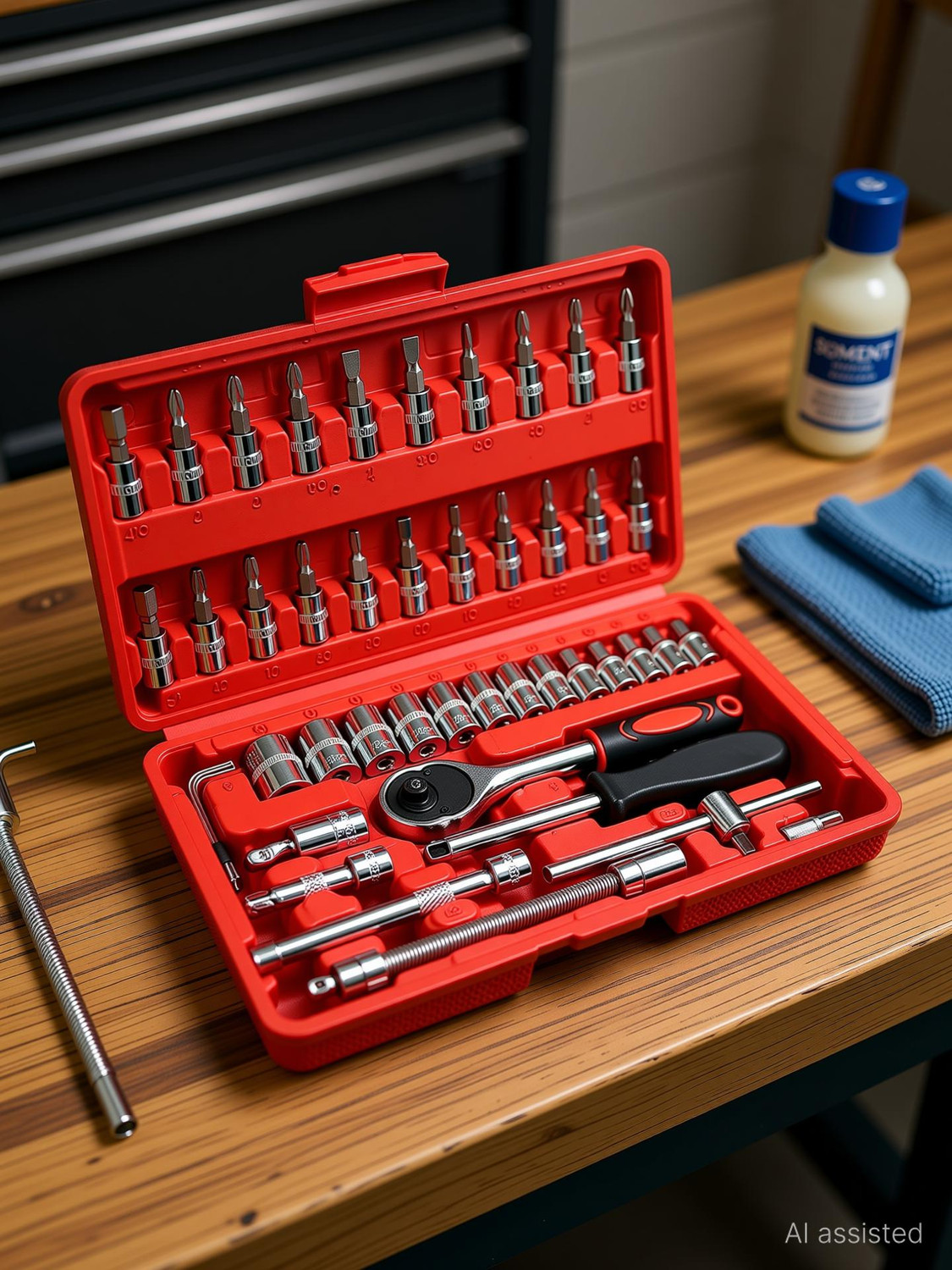 Image of romj Tool Kit Multicolor TOOL KIT 46 PCS Tool Box