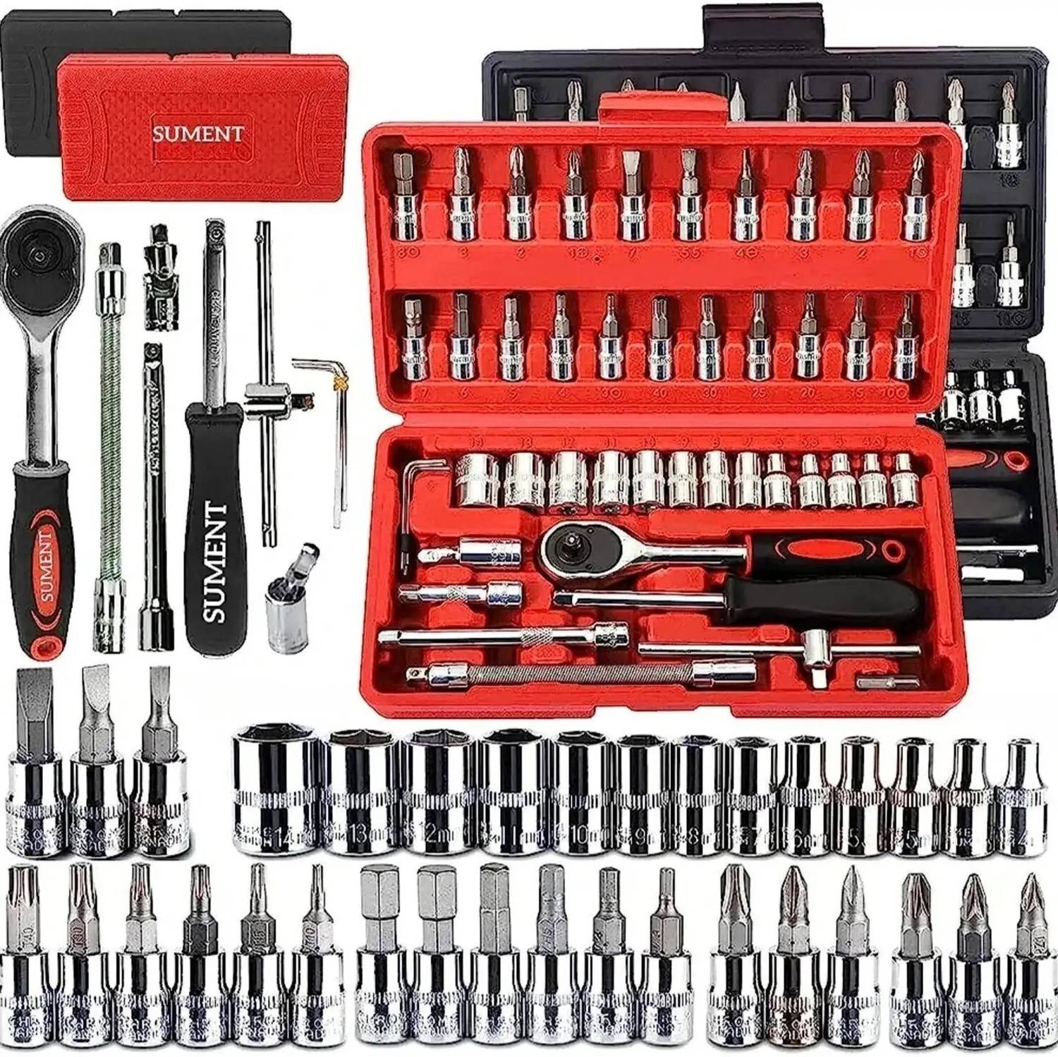 romj Tool Kit 46 PCS Multicolor Tool Box - Image 1