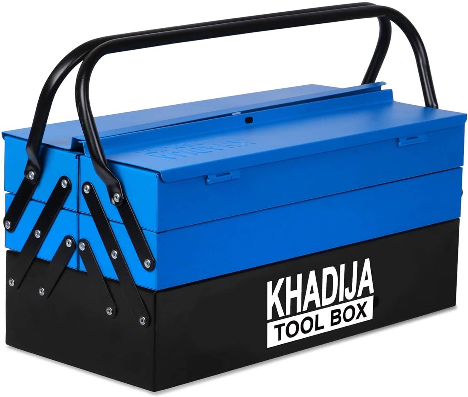 Khadija Metal 5 Compartment Double Handle Big Storage Professional
