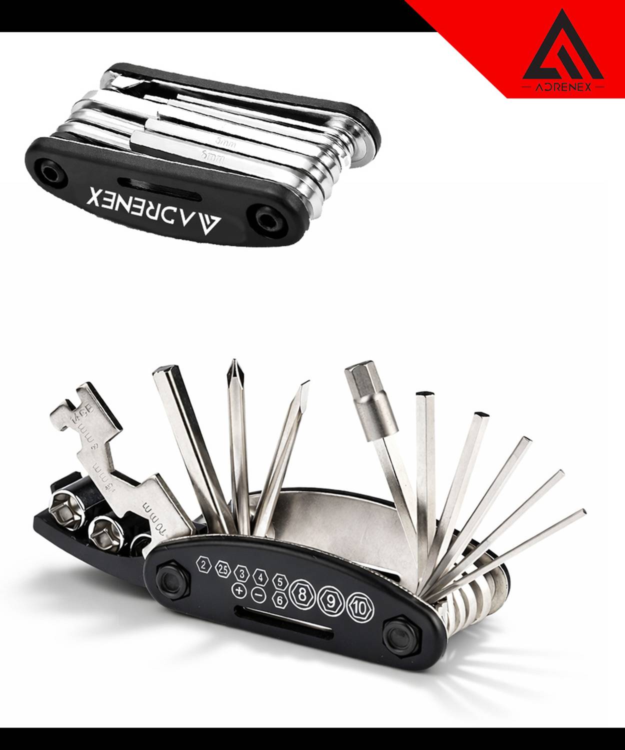 Adrenex Special 15 in 1 Multi-function Bicycle Tools Sets Bike Bicycle Repair Tool Kit Cycling Tool Kit
