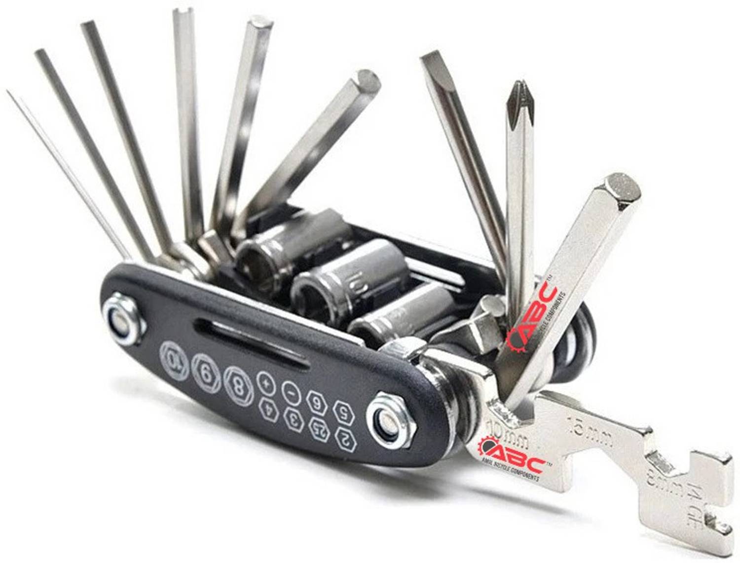 ABC AMOL BICYCLE COMPONENTS 15 in 1 bicycle multipurpose Premium Quality repair tool kit Cycling Cycle ToolKit