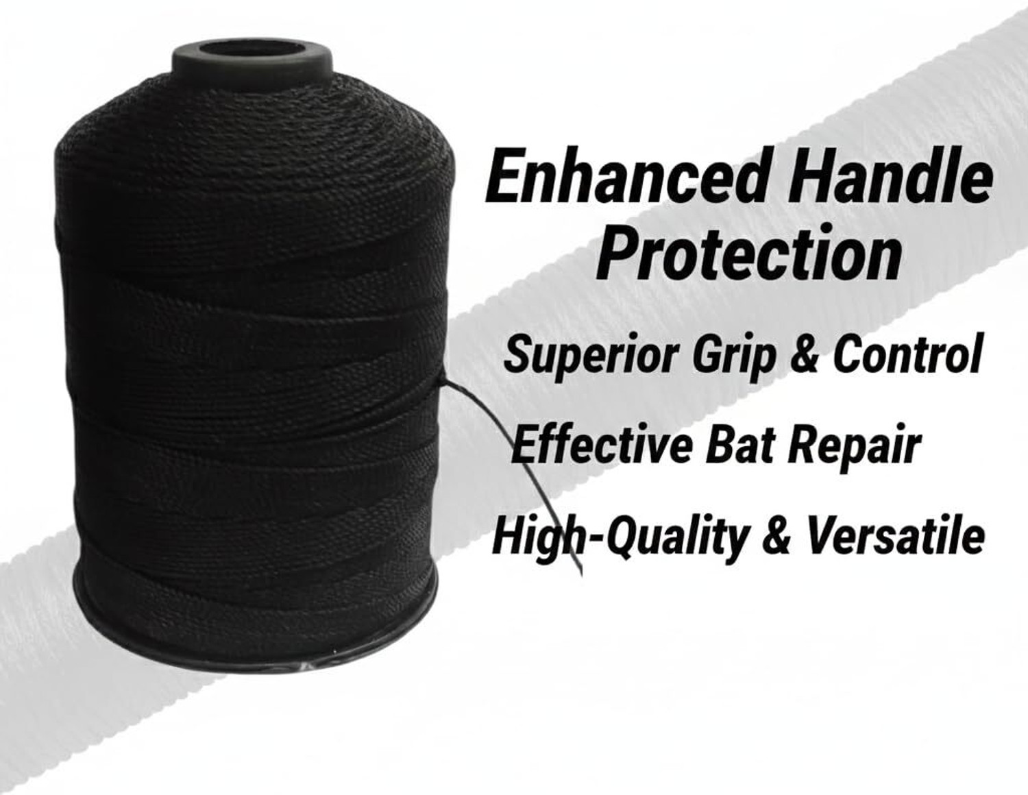 Image of REINDEER Cricket Bat Handle Nylon Black Thread for Bat Protection Cricket Cricket Bat thread