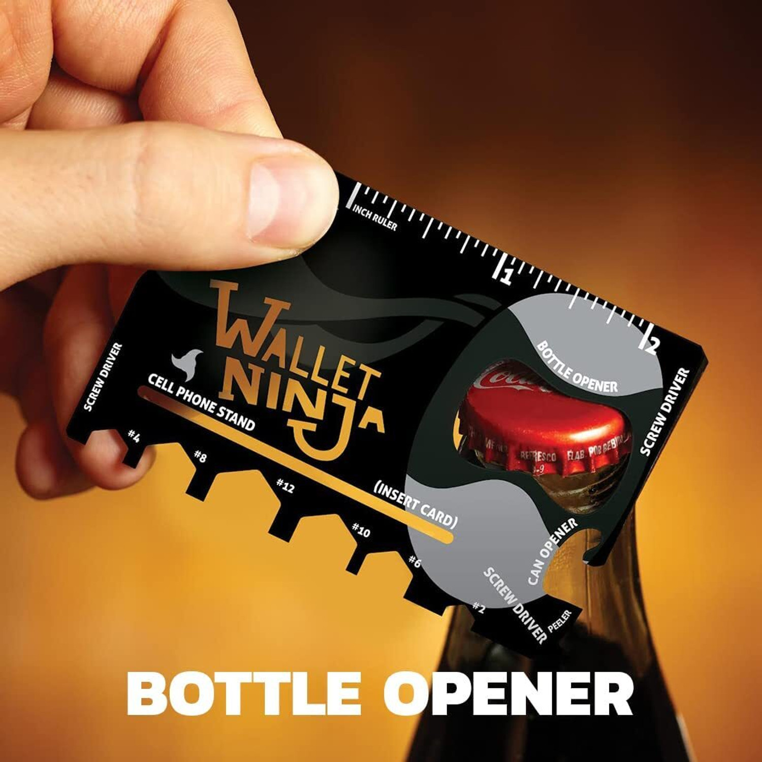 Image of eSkube Wallet Ninja 18-in-1 Survival Tool Kit Multifunction Useful & Credit Card Style Camping & Hiking Tool