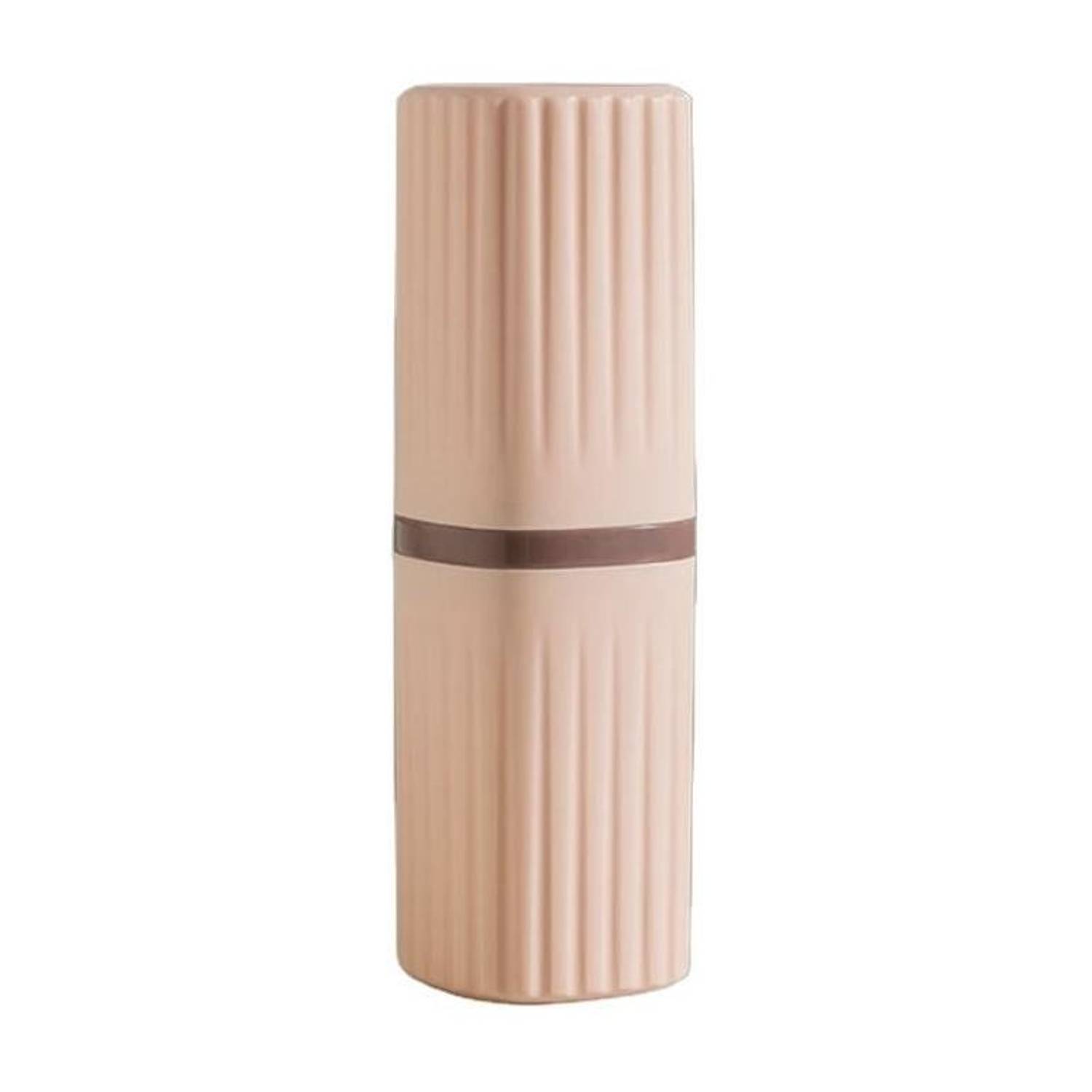 ALWAFLI Travel Toothbrush Holder Toothpaste Container case for Bathroom Camping School Toothbrush Case