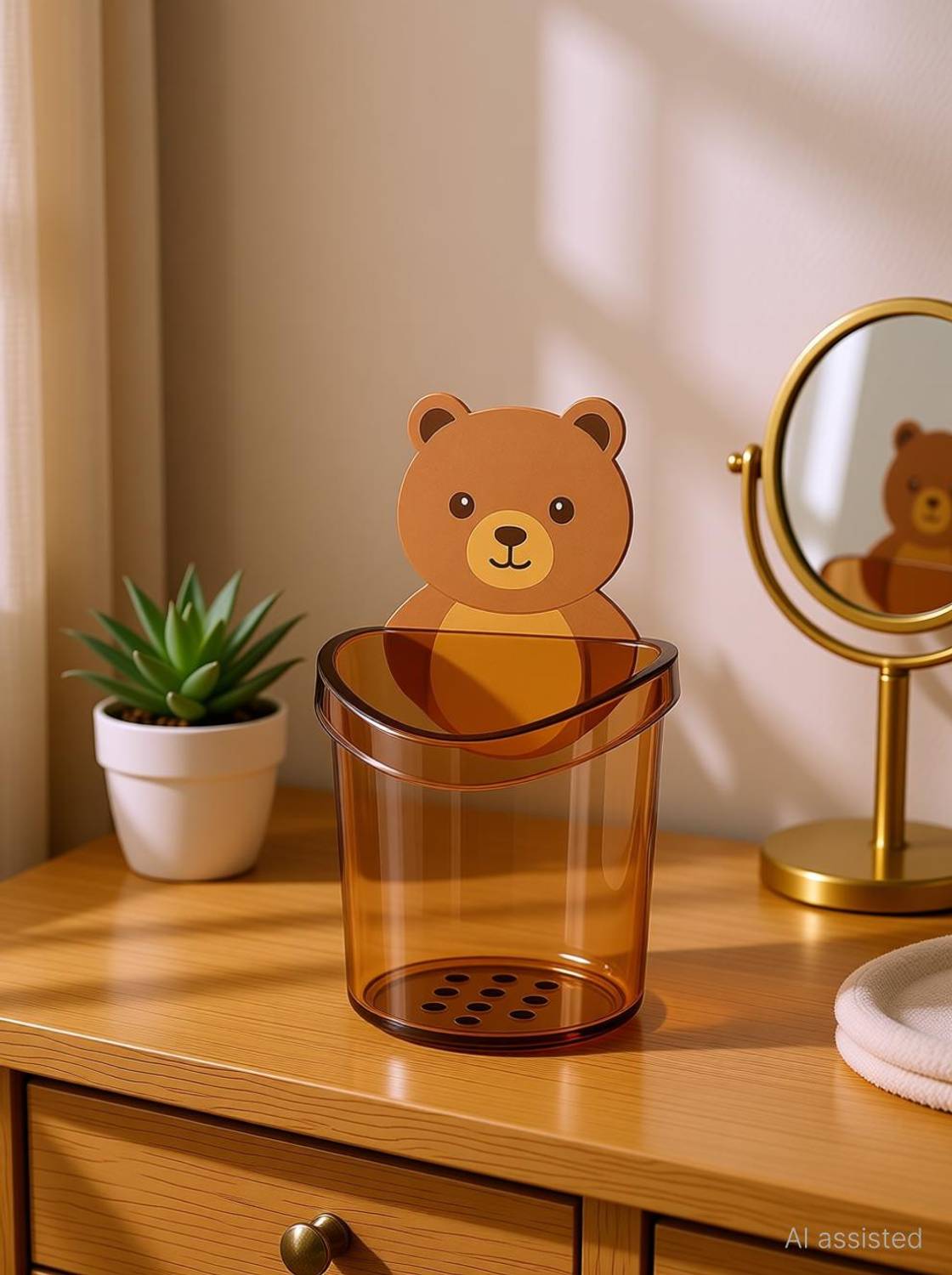 ALICIA Toothbrush Holder for Bathroom, Brush Holder for Bathroom Wall, Brush Stand Plastic Toothbrush Holder