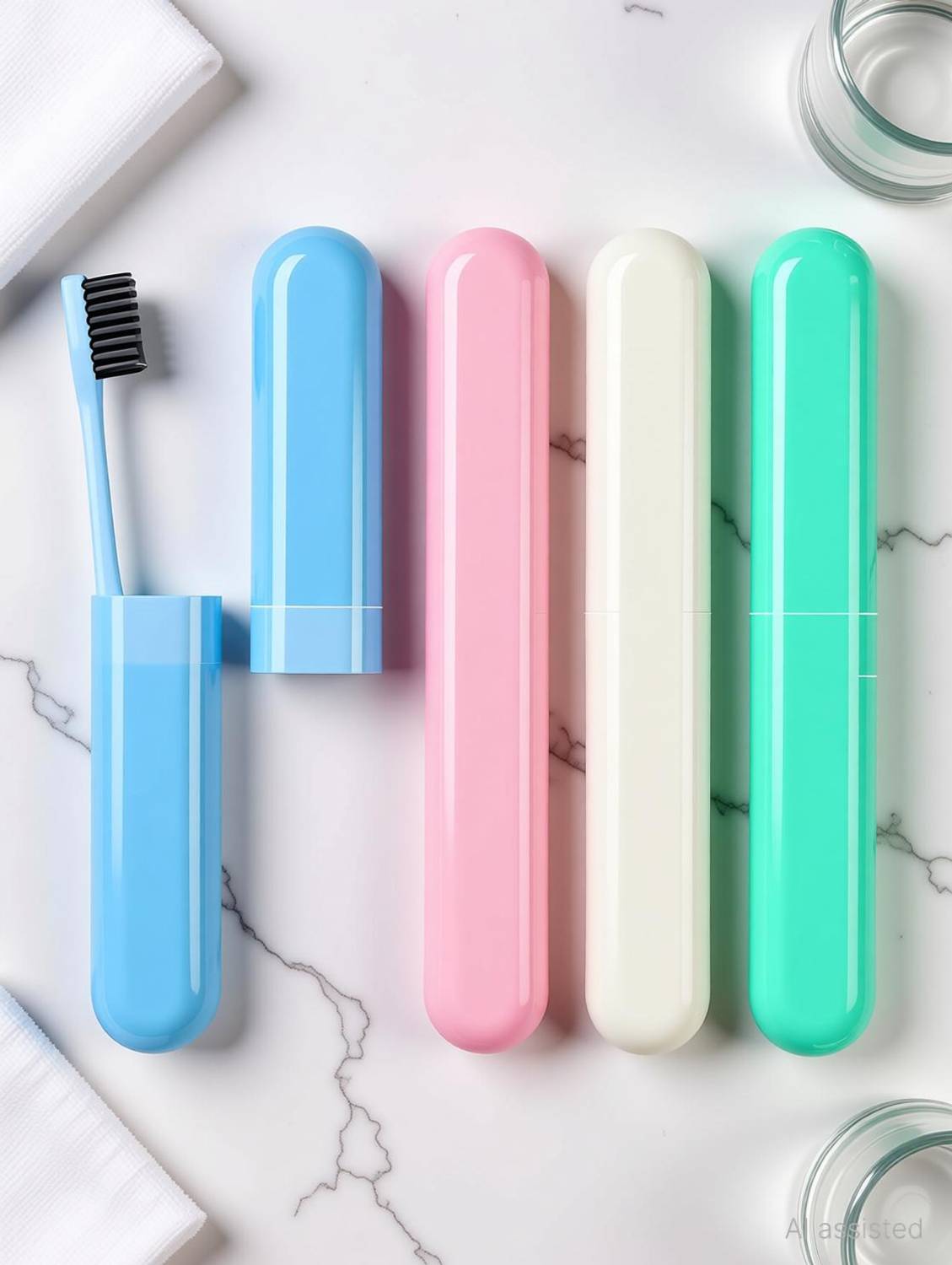 believe Toothbrush Cover, Holder, Case for Adults and Family| Tooth Brush Travel Covers Plastic Toothbrush Holder