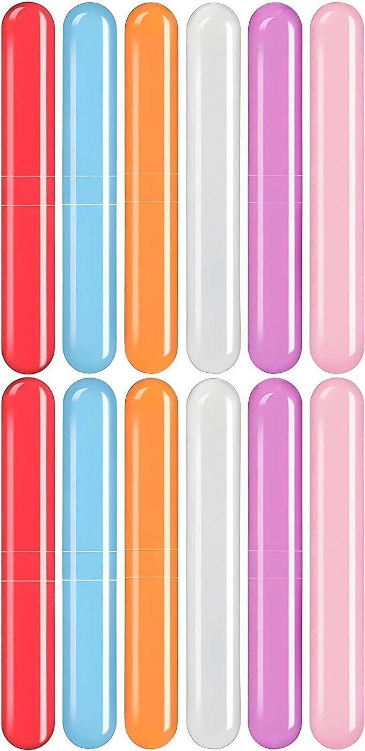 Image of DeoDap Plastic Toothbrush Cover Case | Portable Brush Holder | Toothbrush Case & Cover Plastic Toothbrush Holder