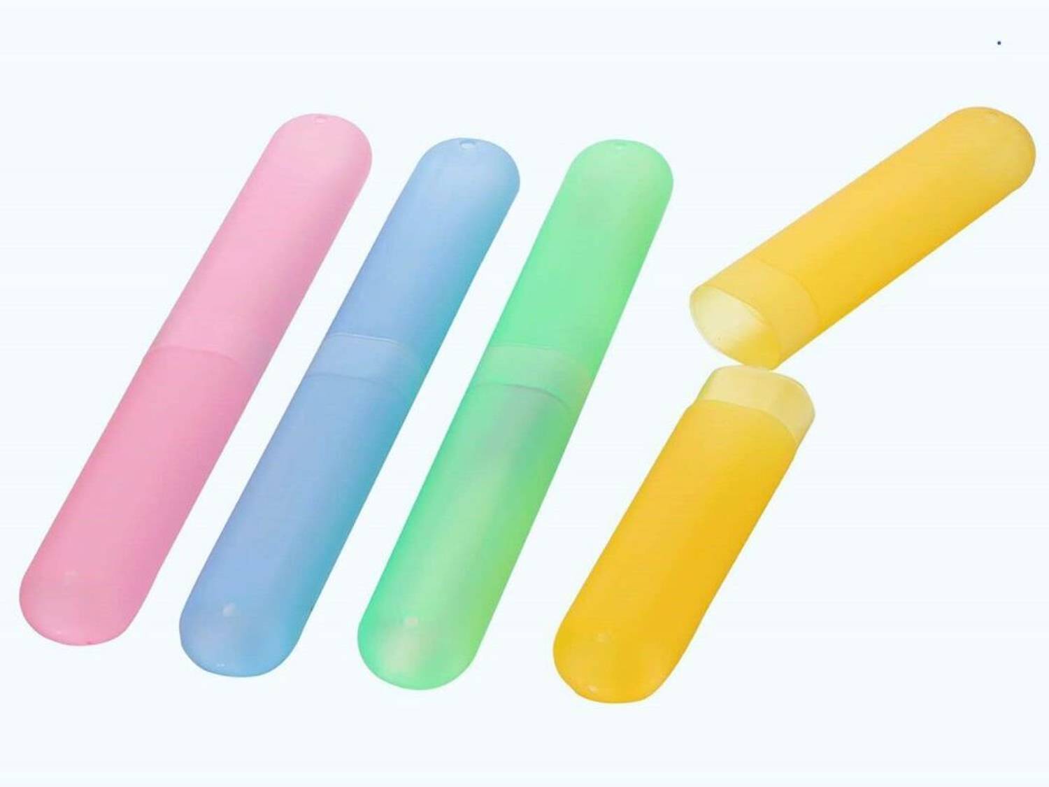 AnjaniputrA Plastic Toothbrush Container - Tooth brush Cap, Caps, Cover For Travel Plastic Toothbrush Holder