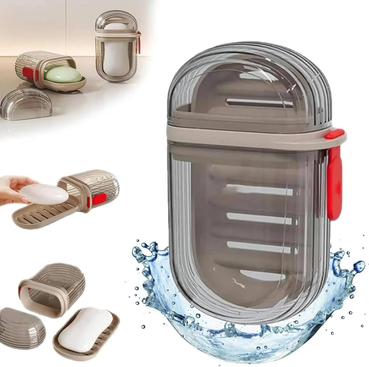 Image of NIXLEEK Travel Soap Case & Toothbrush Holder Leak Proof Portable Kit Toothbrush Case