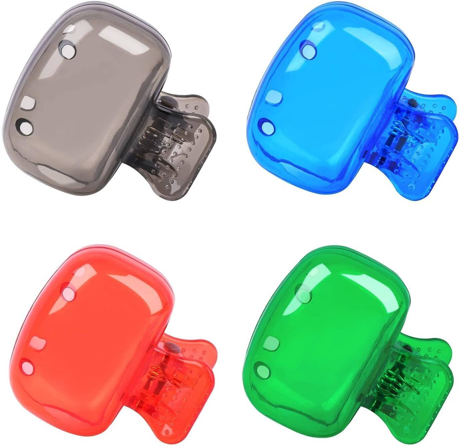 AK10ZONE 4 Pcs Toothbrush Head Cover Set - Tooth Brush Holder for Bathroom Hygiene Plastic Toothbrush Holder
