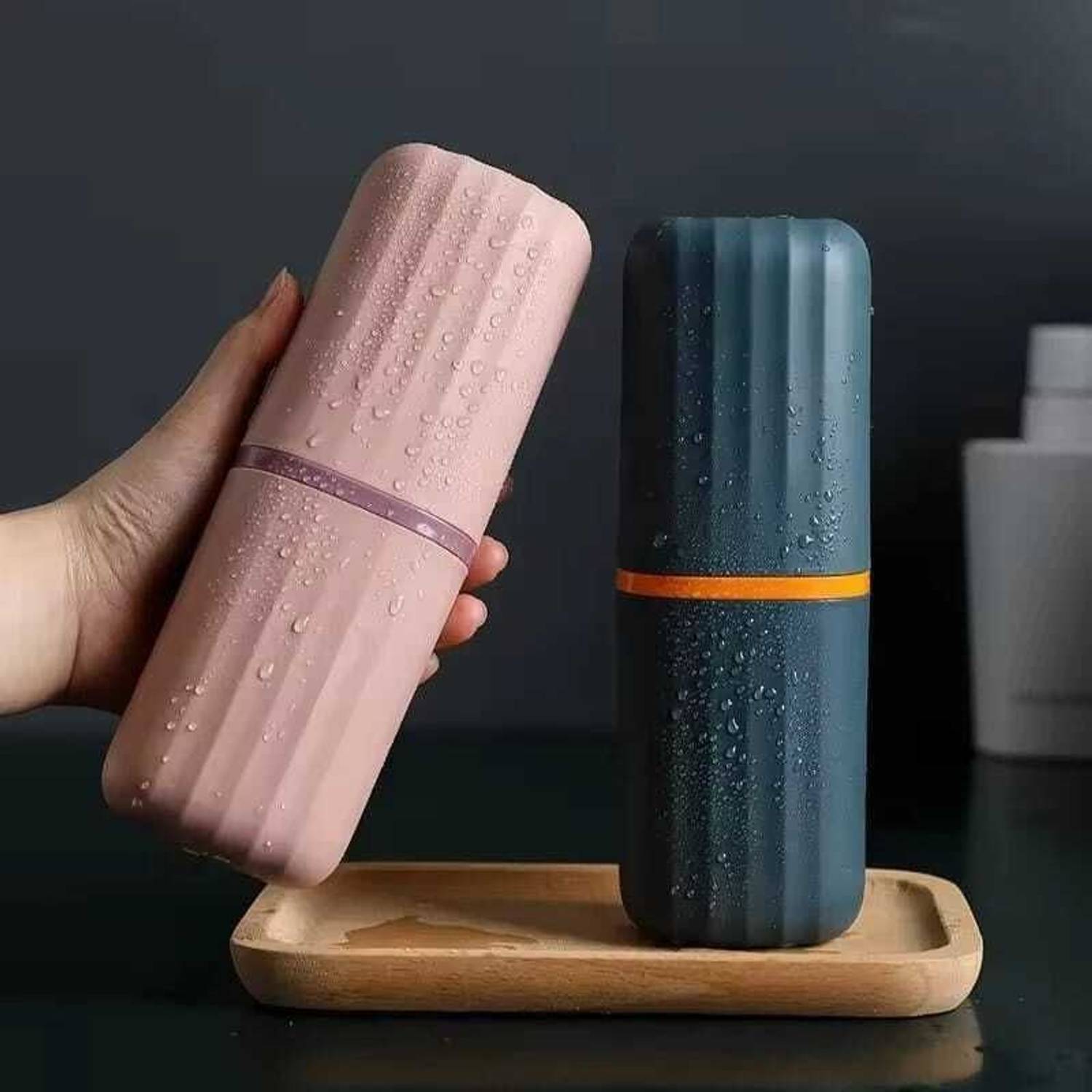 anjil TOOTHBRUSH_SQUARE Plastic Toothbrush Holder