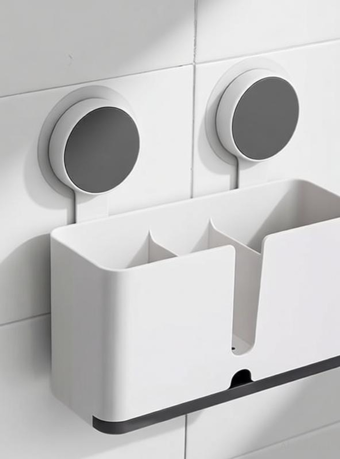 Image of RLEEDIPOLLP Double Toothbrush Holder Plastic Toothbrush Holder