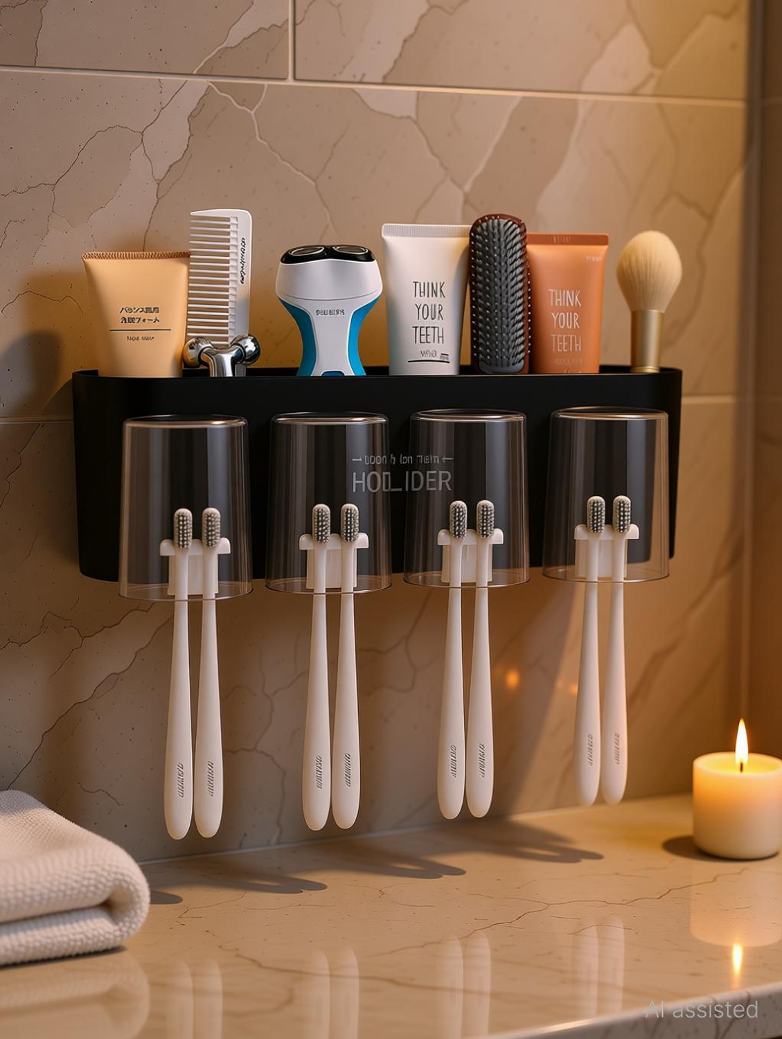 Image of Rudrisha Plastic Toothbrush Holder