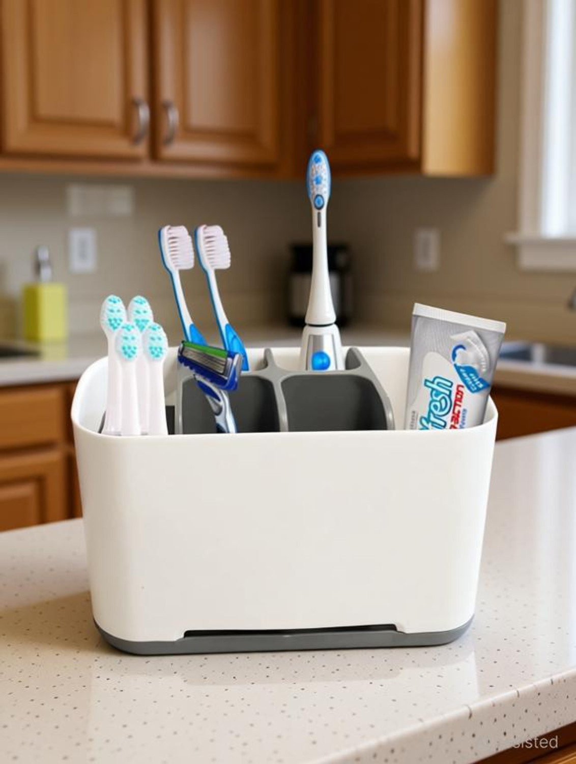 Image of BELLERBIRD Multipurpose Storage Stand for KITCHEN & BATHROOM Plastic Toothbrush Holder