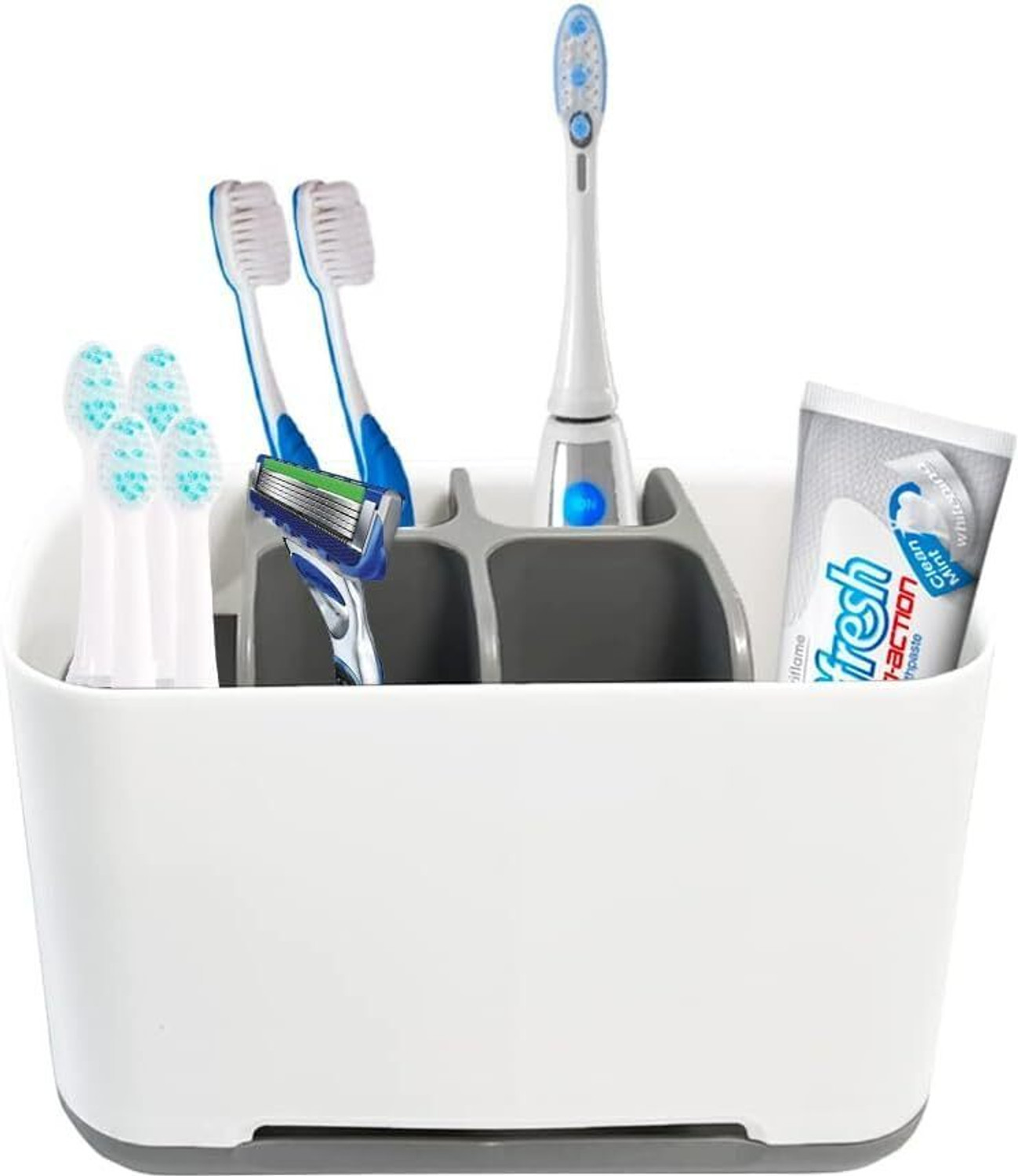 Image of BELLERBIRD Multipurpose Storage Stand for KITCHEN & BATHROOM Plastic Toothbrush Holder