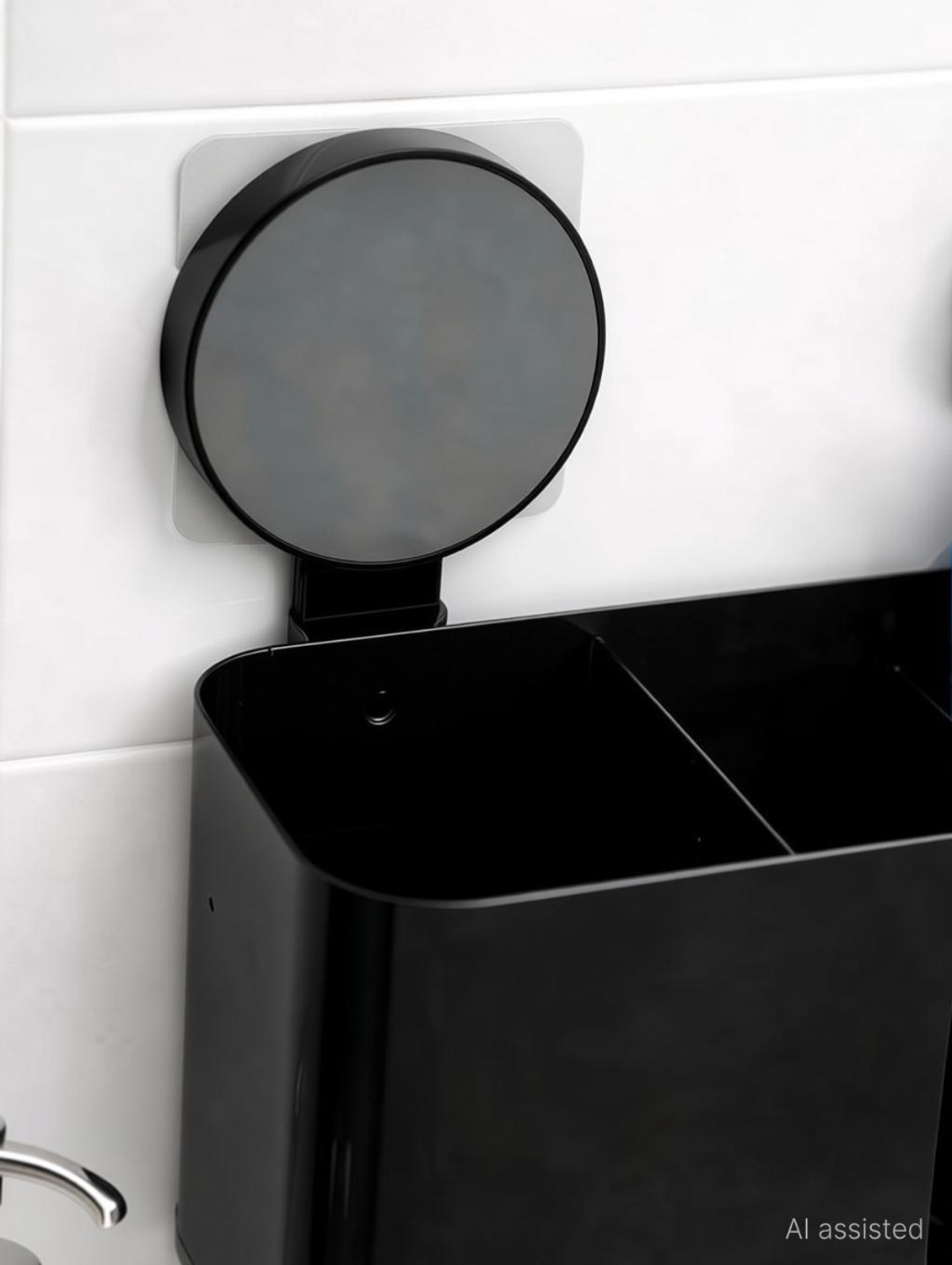 Image of QXORE No Drilling Storage Self Adhesive Toothbrush Holder for Multi-Use Plastic Toothbrush Holder