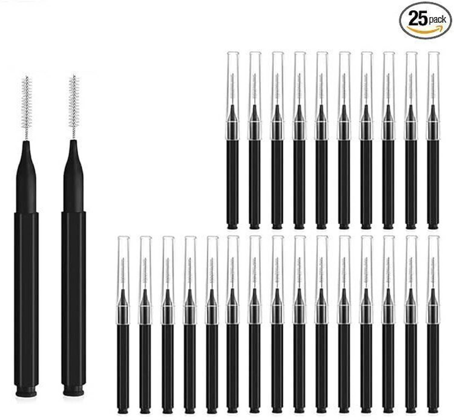歯むんちゅ Zibuyu 25Pcs Micro Cleaning Brushes 2.5mm Dental Brace Cleaning