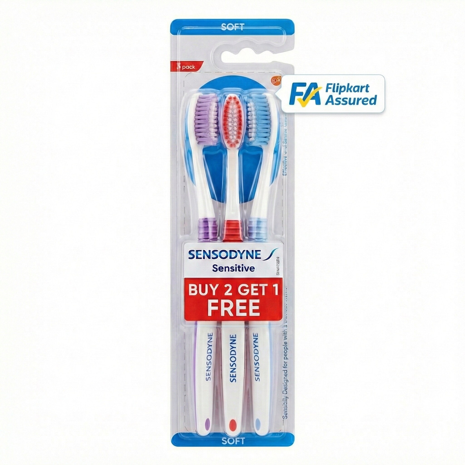 Image of SENSODYNE Sensitive with Soft Rounded Bristles Extra Soft Toothbrush