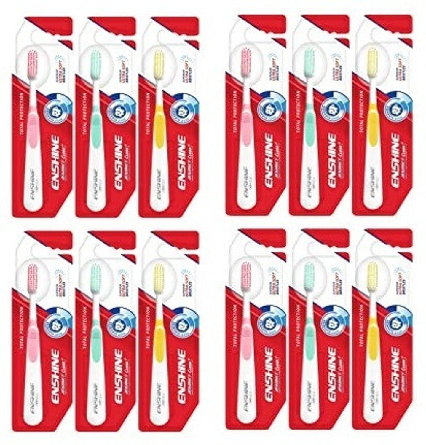 Image of Enshine Advance Clean Toothbrush with Ultra Soft Bristles Tongue Cleaner Enamel Safe Ultra Soft Toothbrush