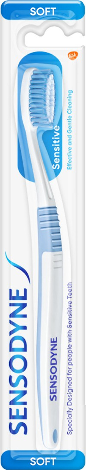 Image of SENSODYNE Sensitive with soft rounded bristles Soft Toothbrush