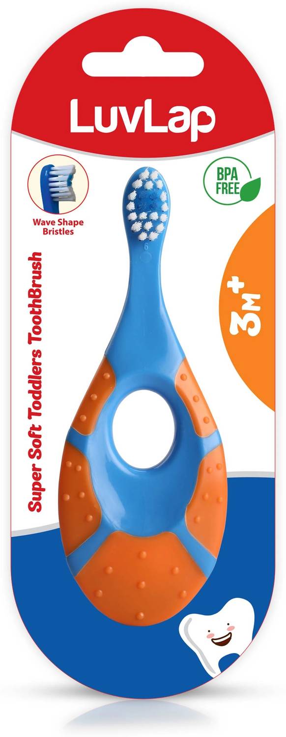 LuvLap Turtle Shaped Baby & Toddler Toothbrush Extra Soft Toothbr