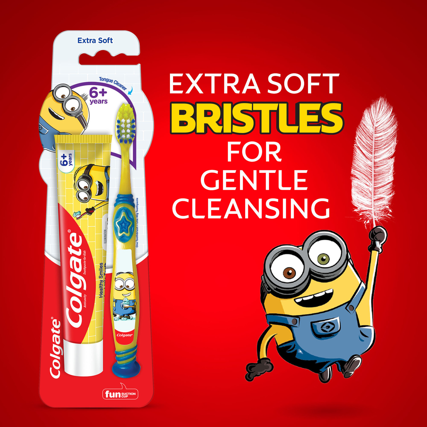 Image of Colgate Kids (6+ years) Minion Toothbrush Extra Soft Toothbrush