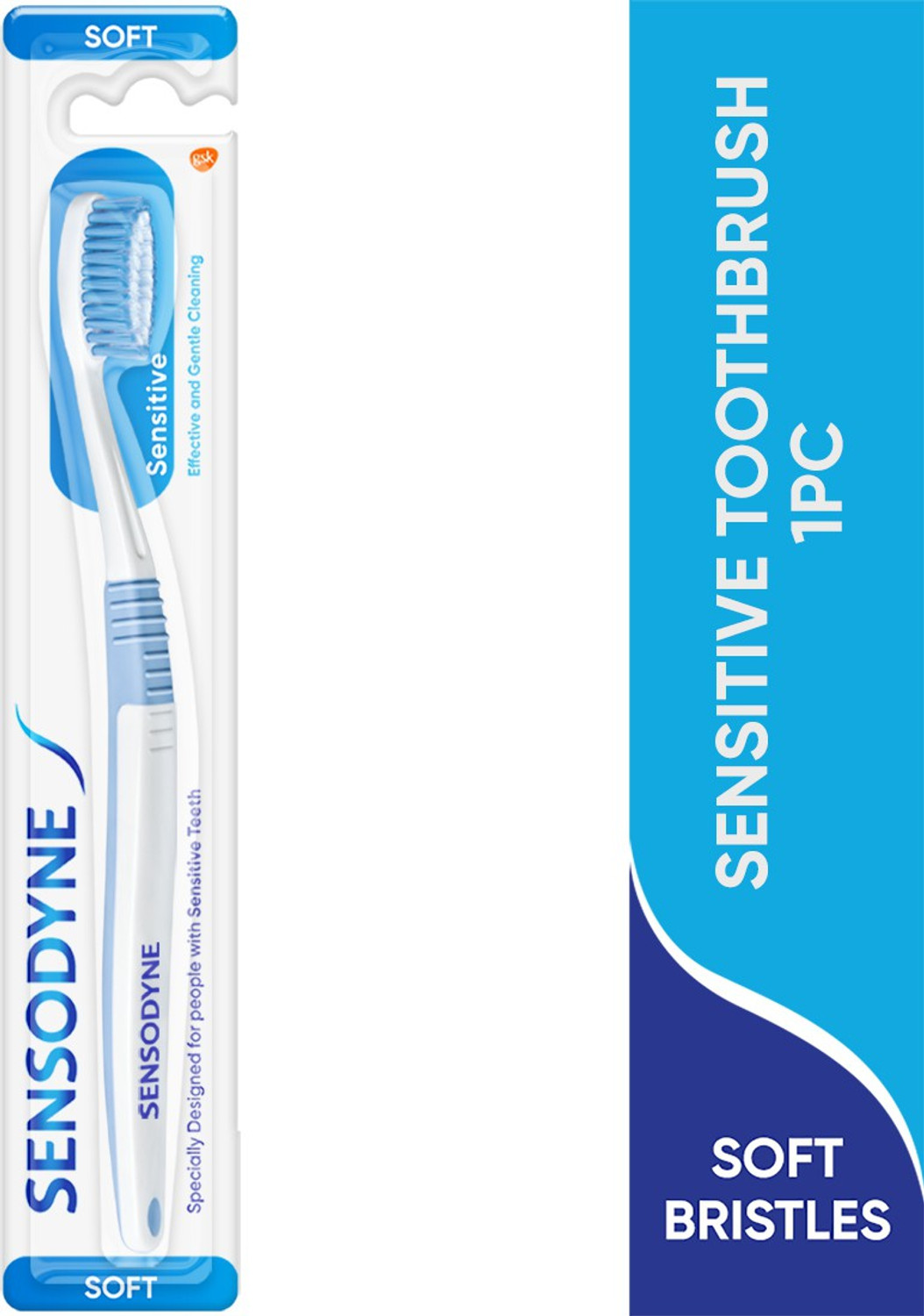 Image of SENSODYNE Sensitive with soft rounded bristles Soft Toothbrush