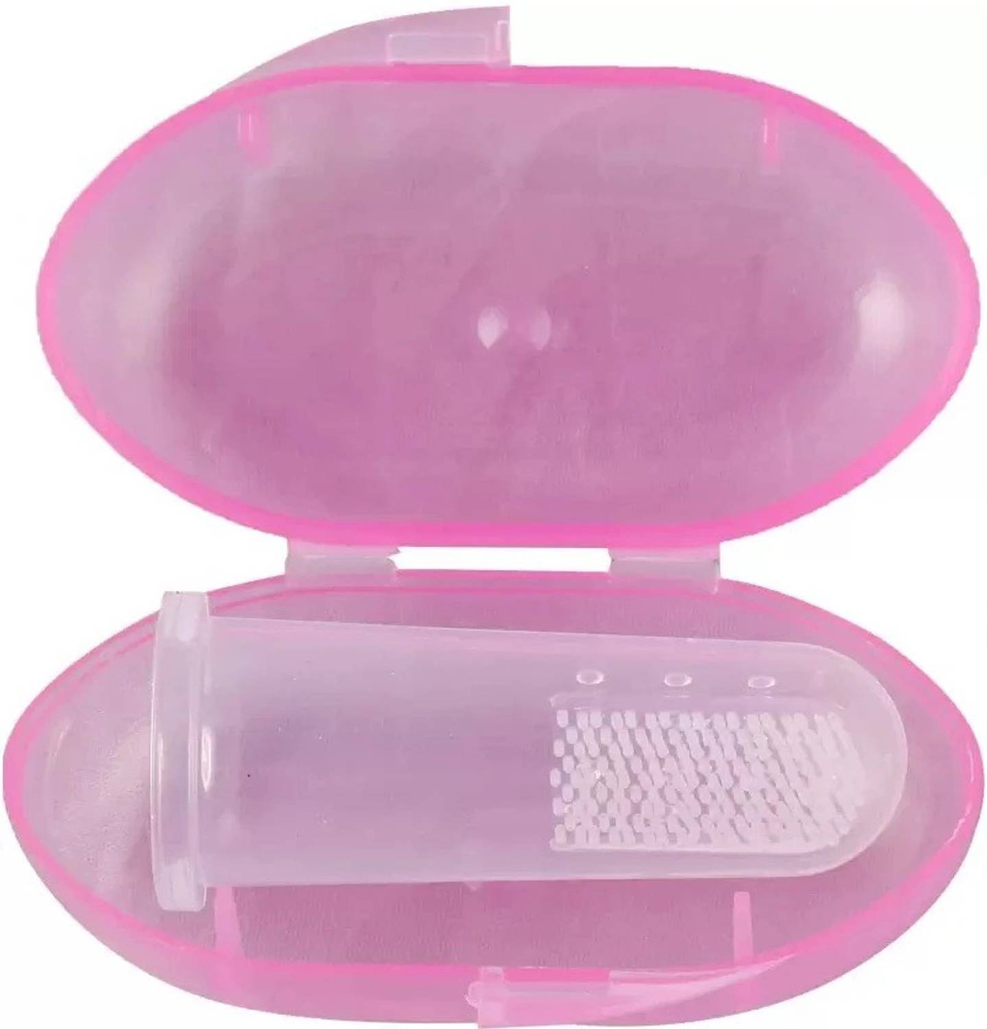 Triple B Silicone Baby Finger-Brush with Case Ultra Soft Toothbrush