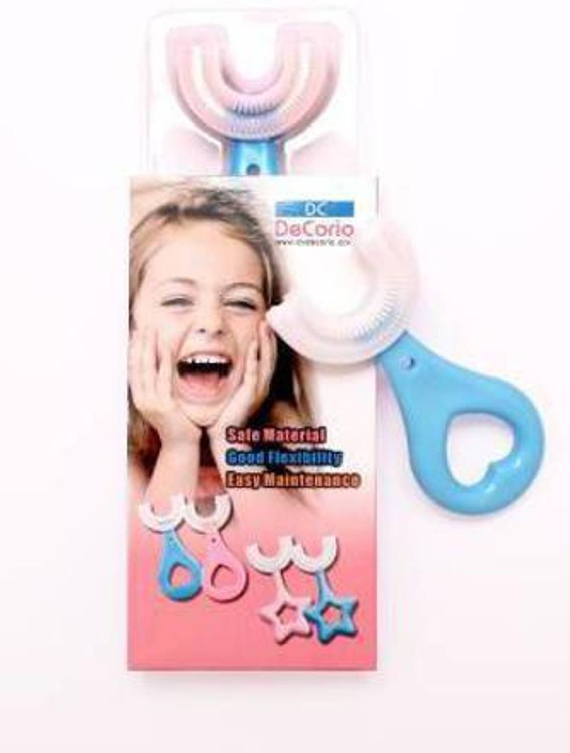 AARADHYAM Dr Children Infant Toothbrush 360 Degree U-shaped For 2-6 Years Silicone Ultra Soft Toothbrush