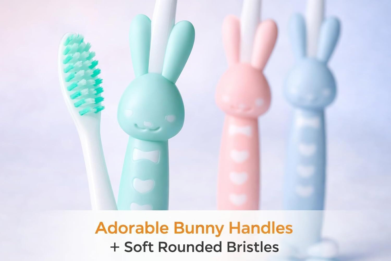 Image of RGV Bunny Kids Toothbrush Set PACK OF 4 Ultra Soft Toothbrush