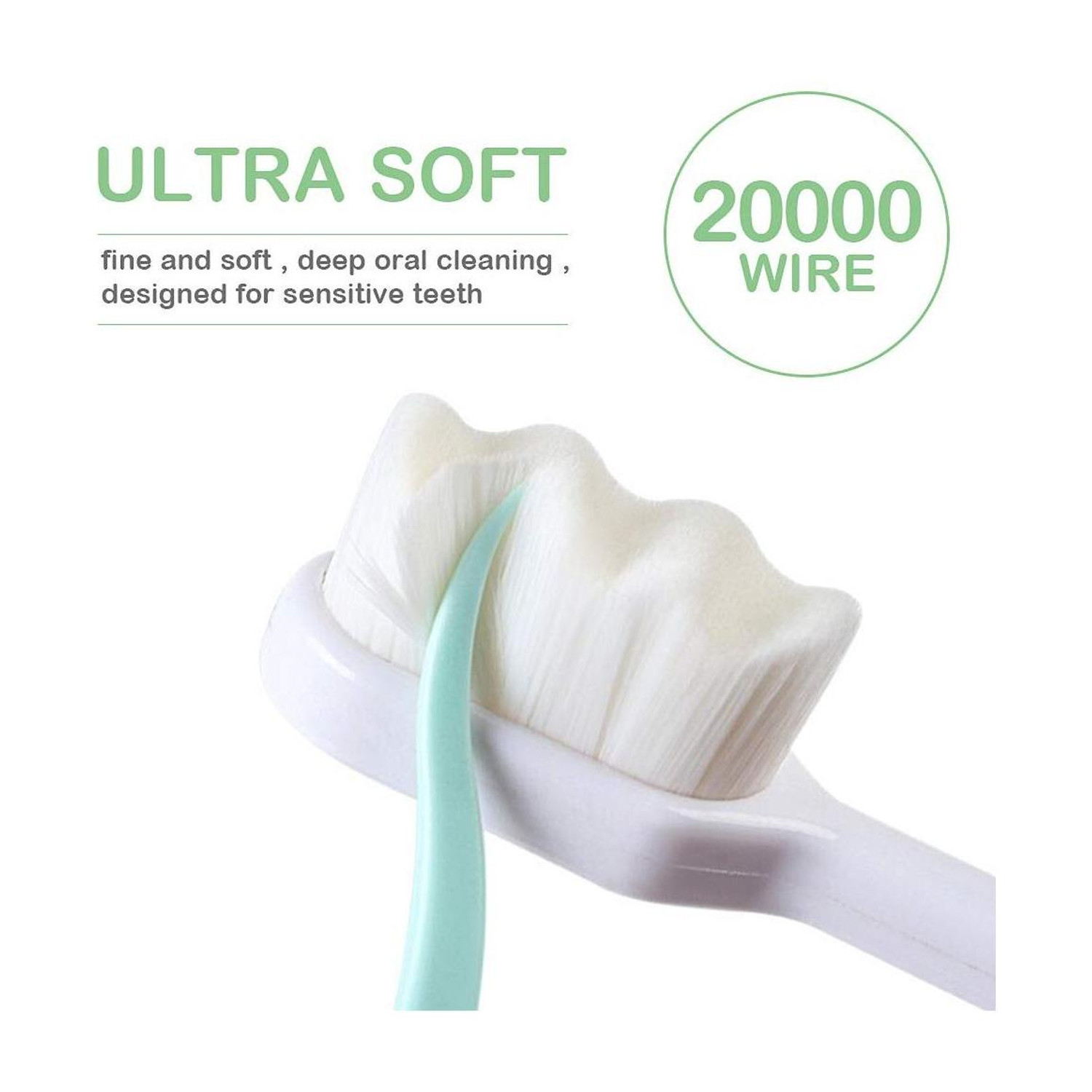 Image of Mith Extra Soft Toothbrush Set, Ultra Soft Micro-Nano Bristled For Sensitive Gums Extra Soft Toothbrush