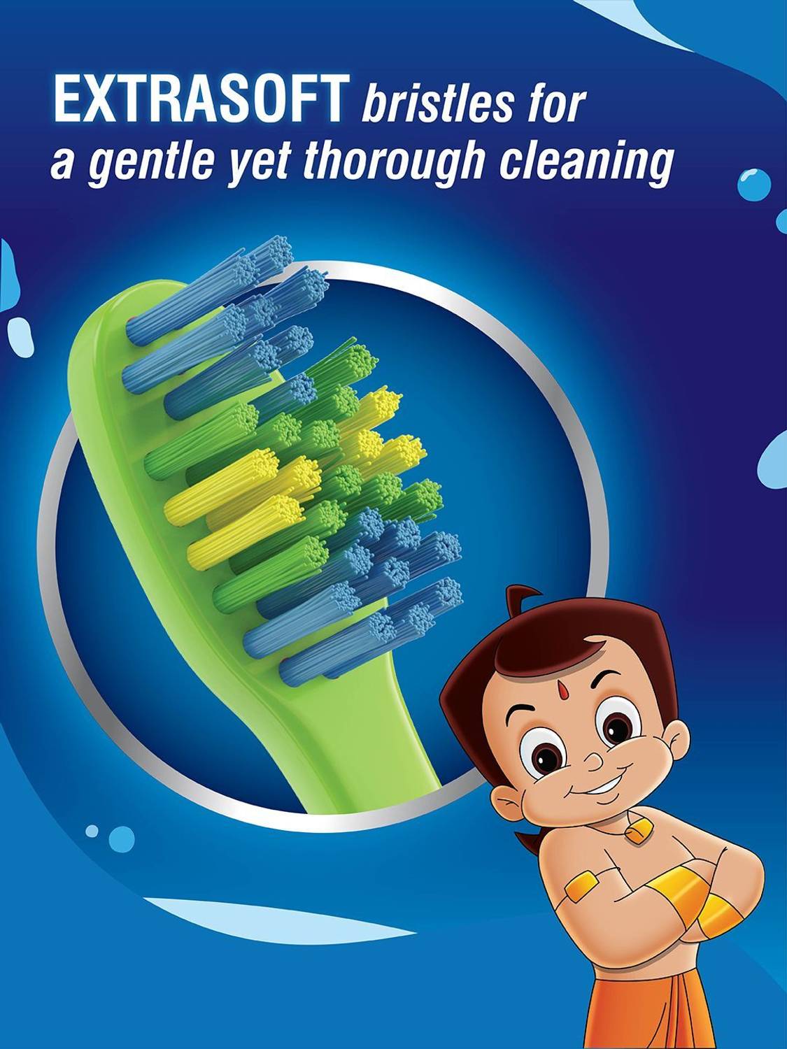 Oral-B Kids Chotta Bheem Toothbrush, Pack of 3, Age 2+ - Image 4