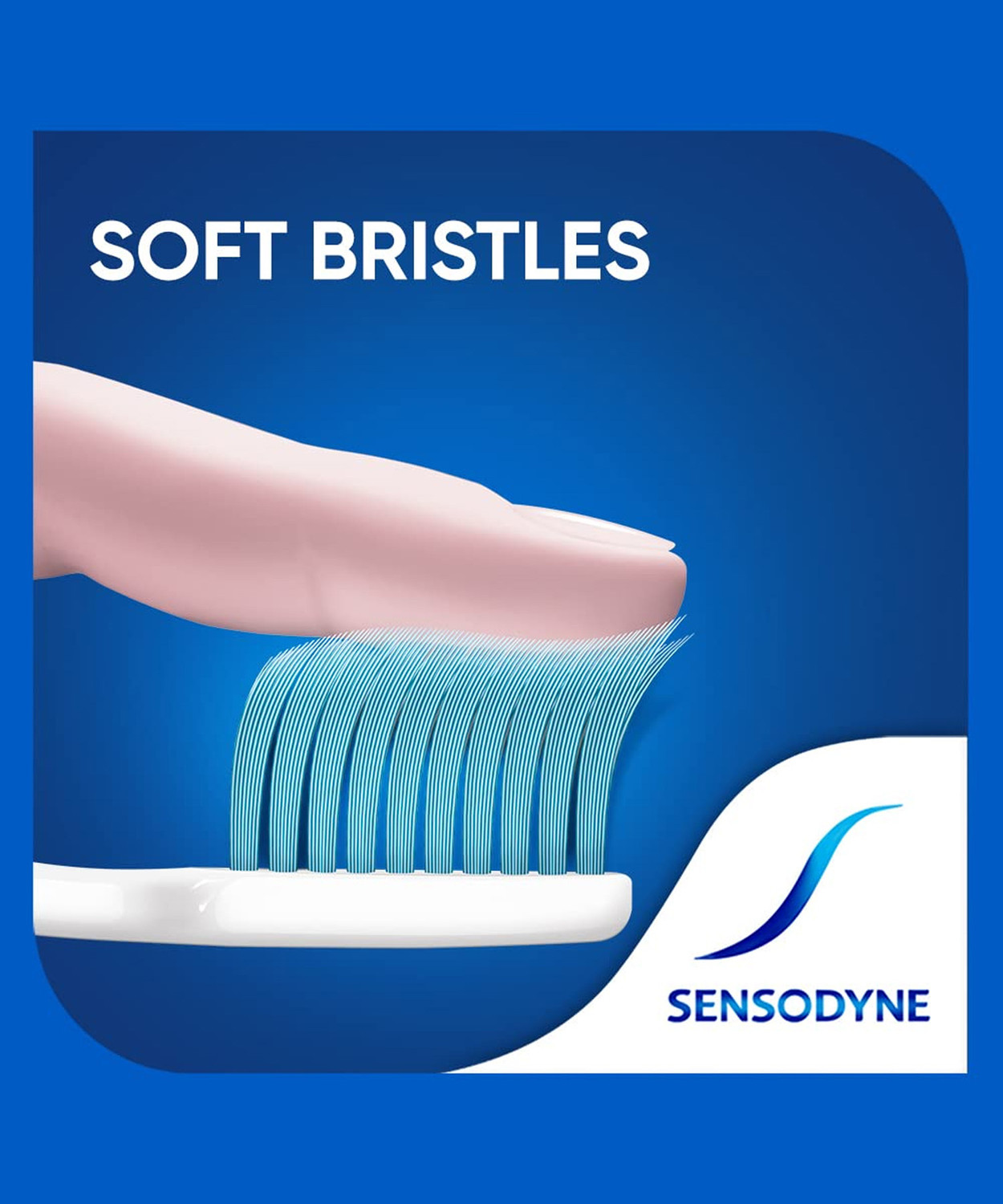 Image of Sensodyne Toothbrush Sensitive tooth brush with soft rounded bristles Soft Toothbrush