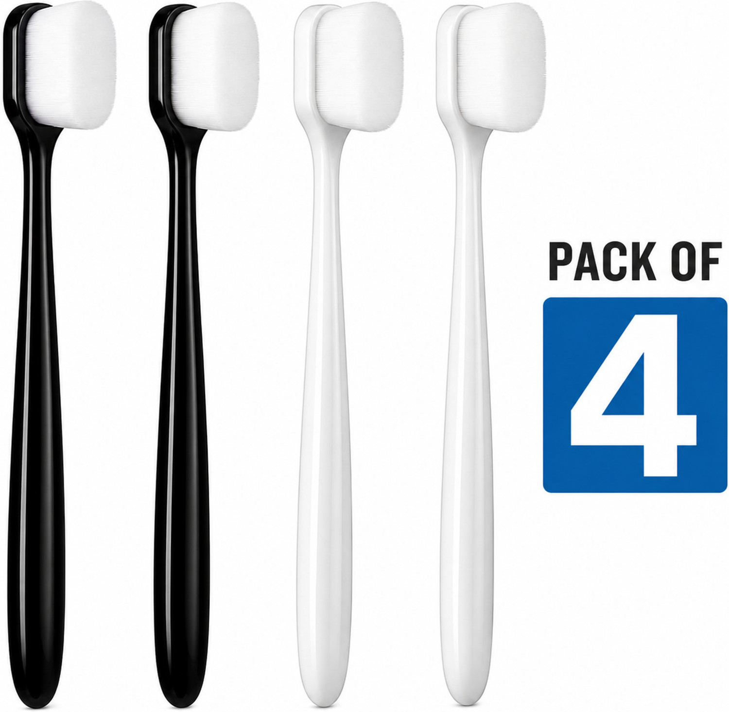 Image of ICPA Toothbrush for Sensitive Gums, Micro Fur Manual Toothbrush with 20000 Soft Floss Ultra Soft Toothbrush