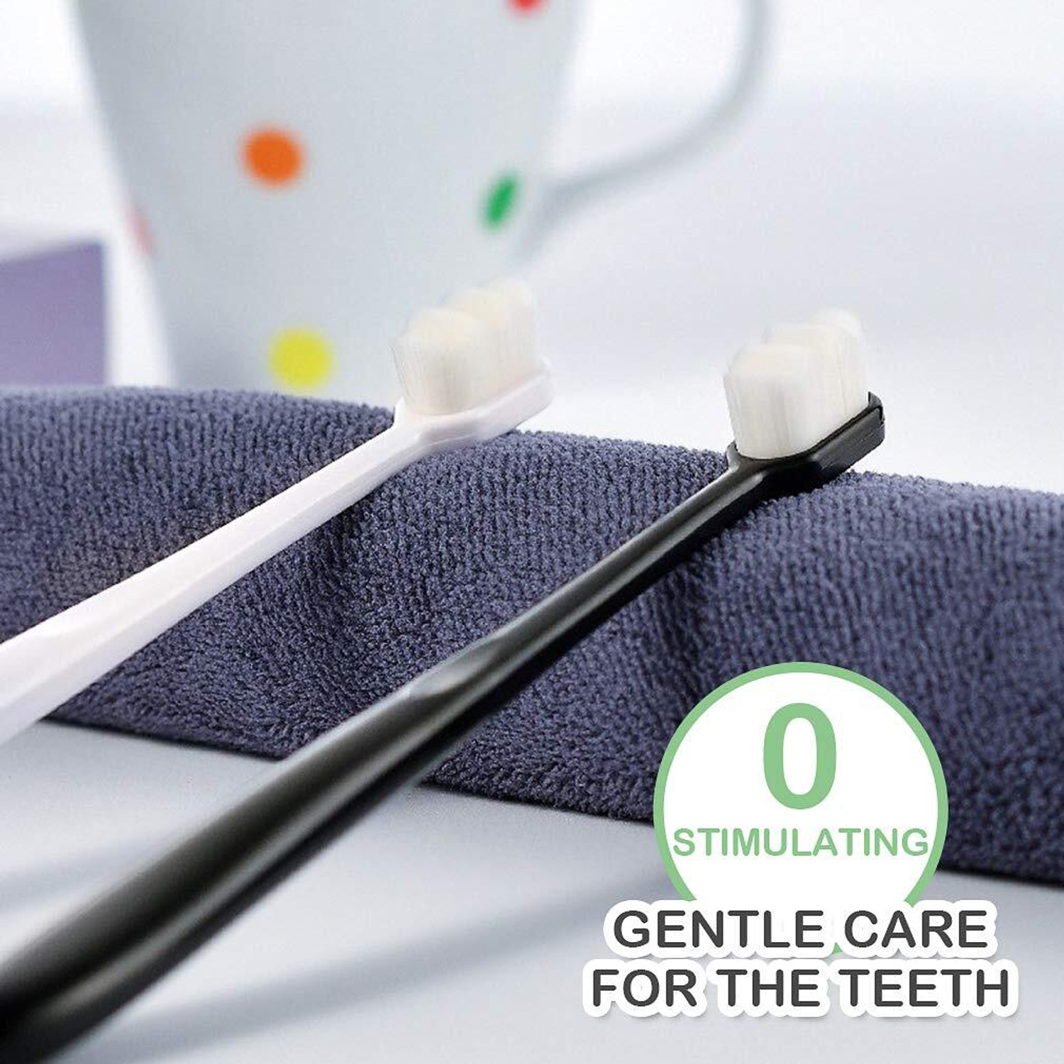 Image of Mith Extra Soft Toothbrush Set, Ultra Soft Micro-Nano Bristled For Sensitive Gums Extra Soft Toothbrush