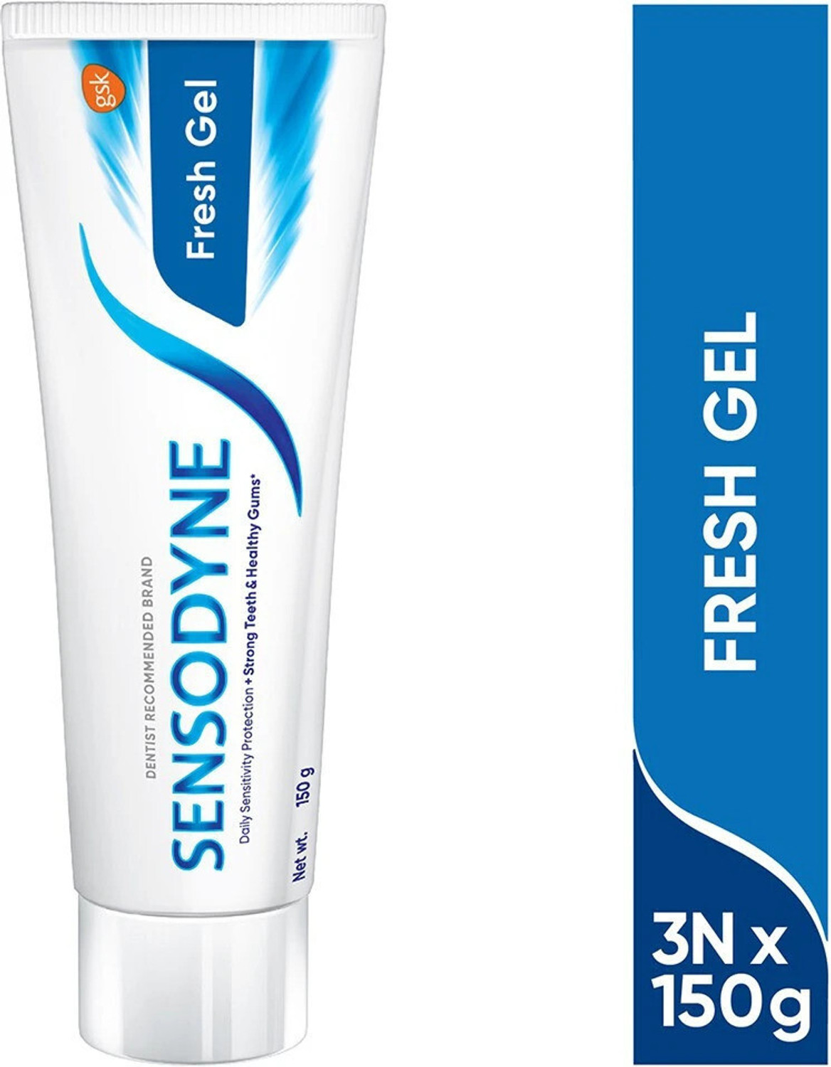Image of SENSODYNE Fresh Gel Toothpaste Combo for Max Freshness, Daily Sensitivity Protection Toothpaste