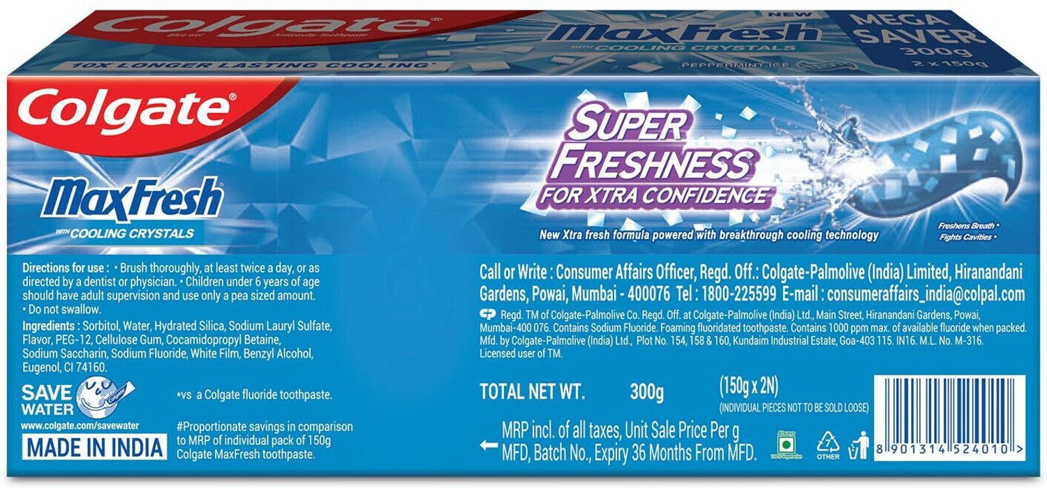 Image of Colgate Blue Gel Paste Toothpaste