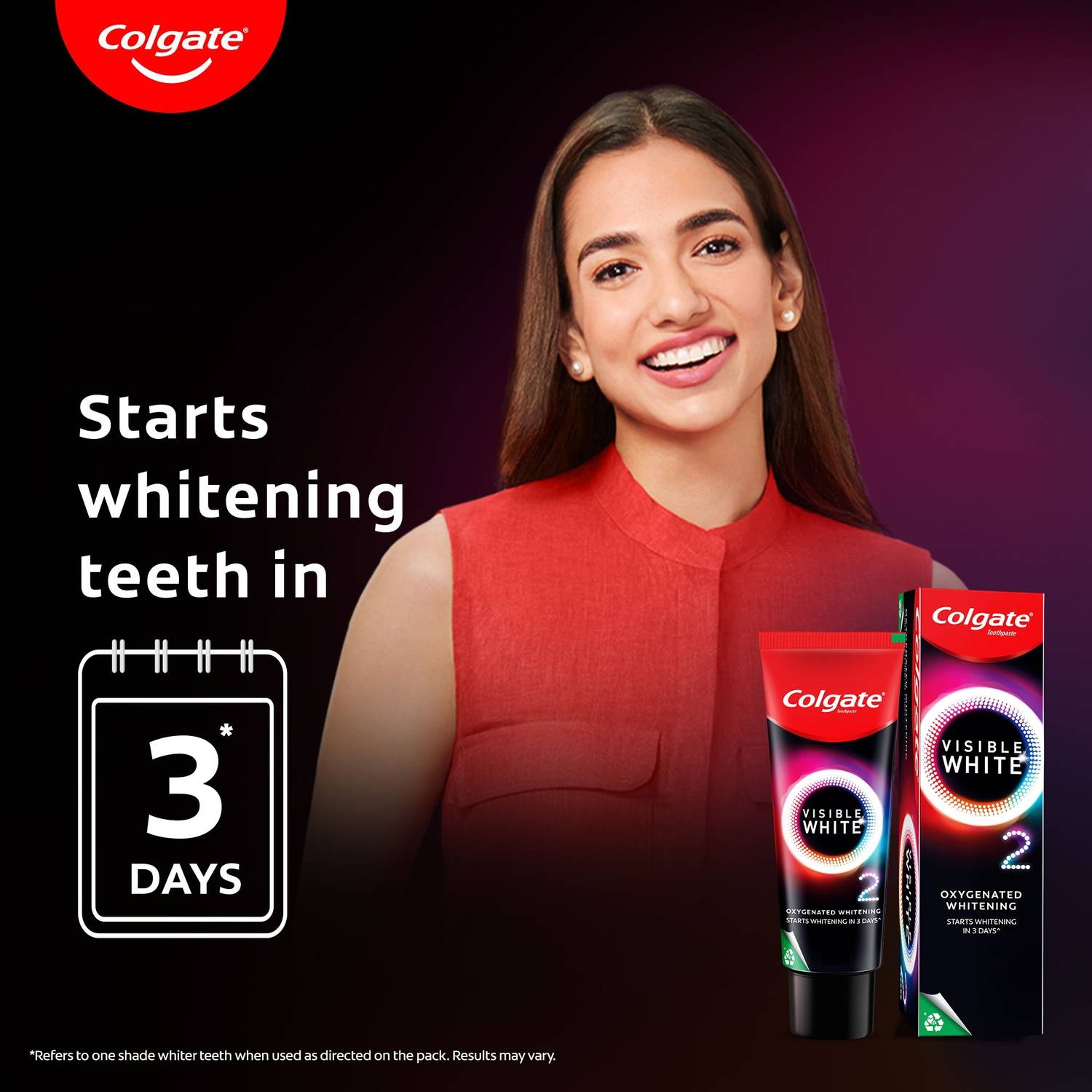 Colgate Visible White O2 Teeth Whitening Toothpaste - Peppermint - Image 2