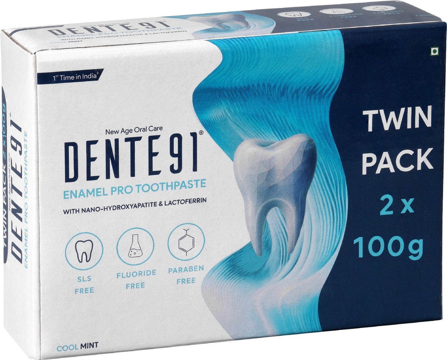 Image of DENTE91 Sensitivity Relief, Repairs Cavities,Free from SLS & Fluoride Toothpaste Toothpaste