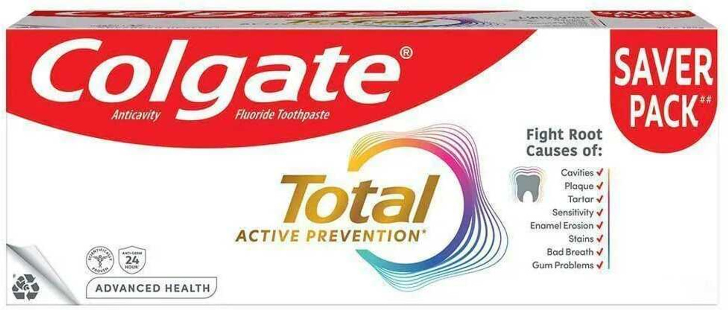 Image of Colgate Total Advanced Health Toothpaste with 12hr Anti-Germ Protection Toothpaste
