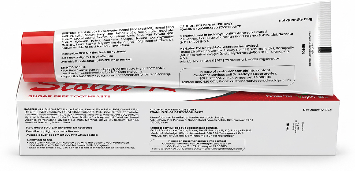 Image of Stolin R Active Gumcare Toothpaste Toothpaste