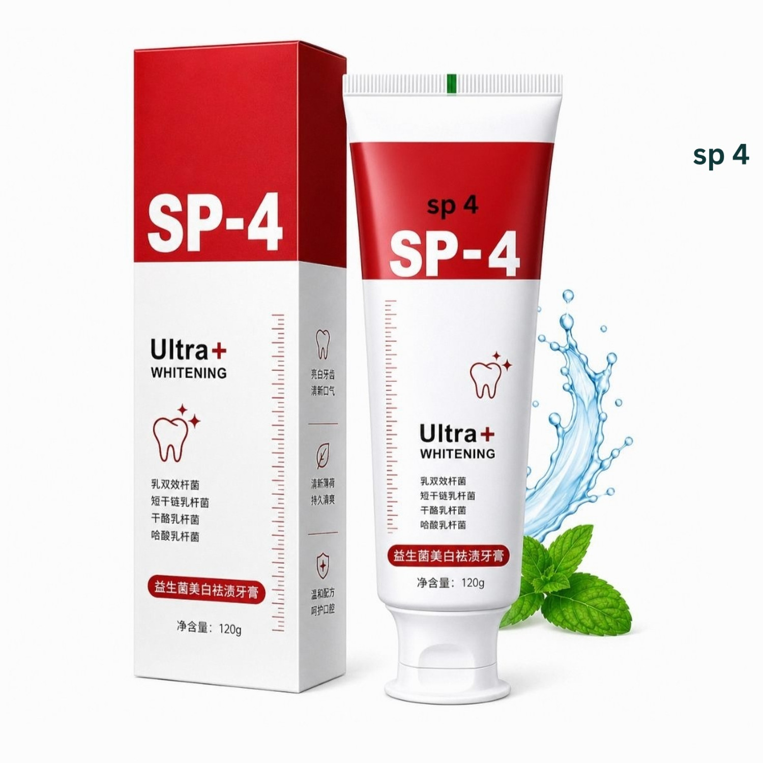 Image of sp 4 Brightening Toothpaste | Intensive Oral Care & Teeth Freshness Support System Toothpaste