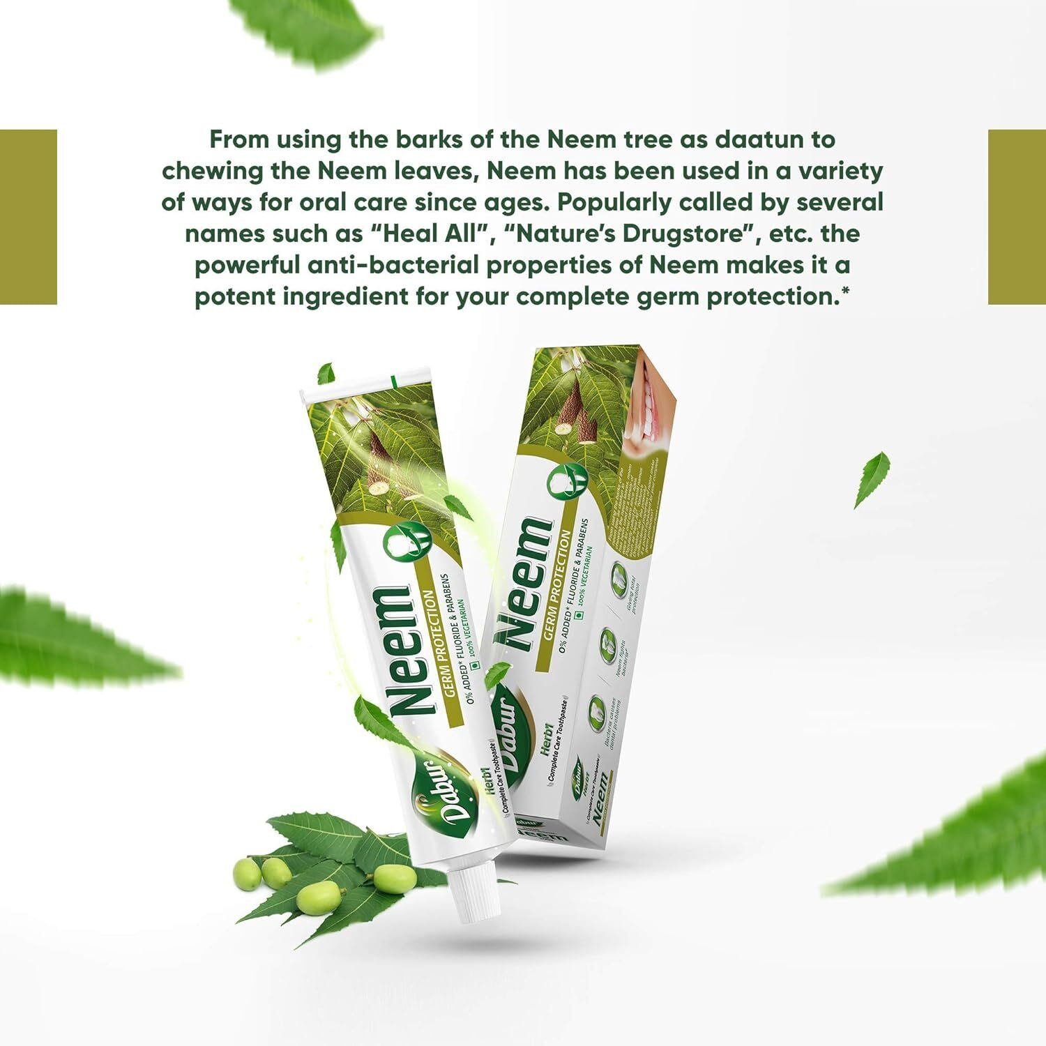 Image of Dabur Herb'l Neem Germ Protection Toothpaste Toothpaste