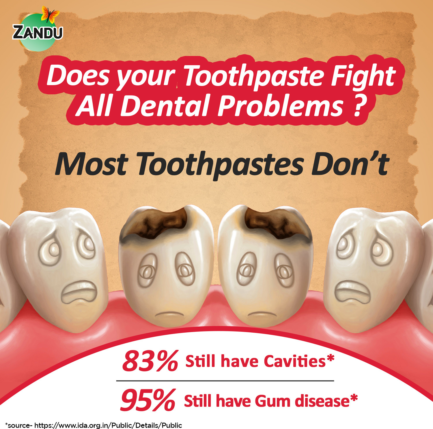 Image of ZANDU Dantveer Irimedadi Oil 9-in-1 Protection Toothpaste (600 g)