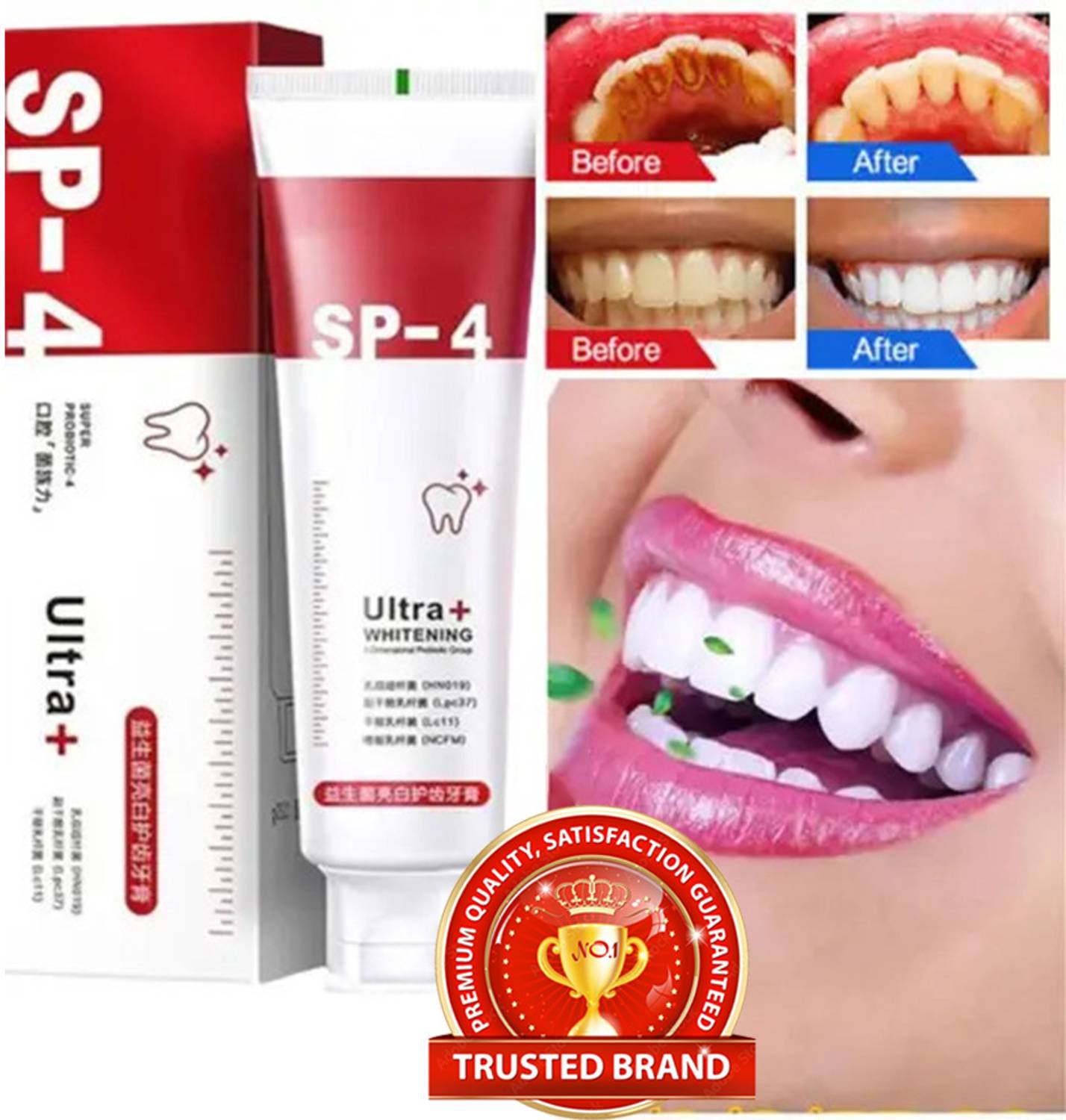 SKOOKUM Ultra + Foaming Dental Gel Toothpaste Men & Women