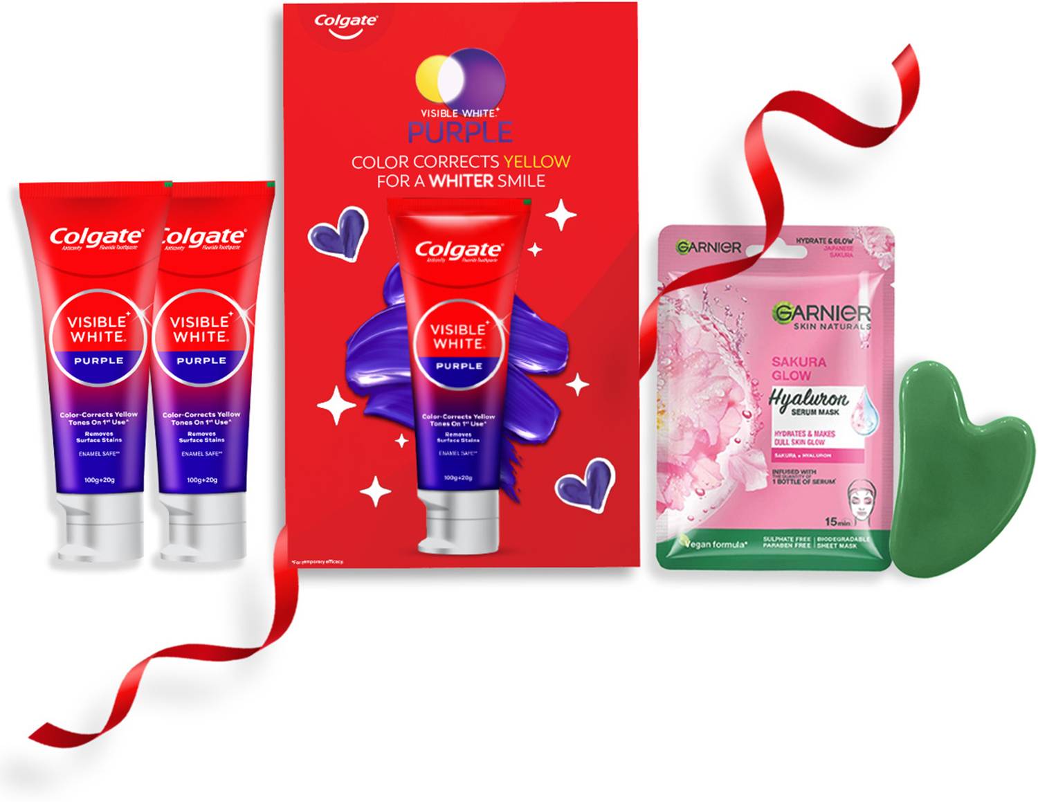 Colgate Visible White Purple Toothpaste Gariner Sakura Serum Shee