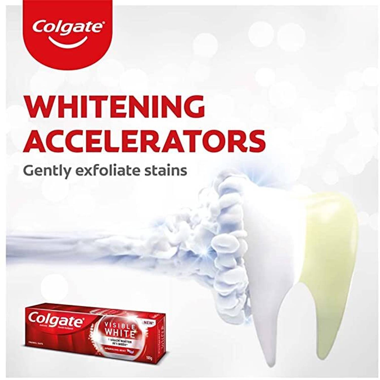 Colgate Visible White Toothpaste 400g Pack of 2 · 200 g (400 g total) - Image 3